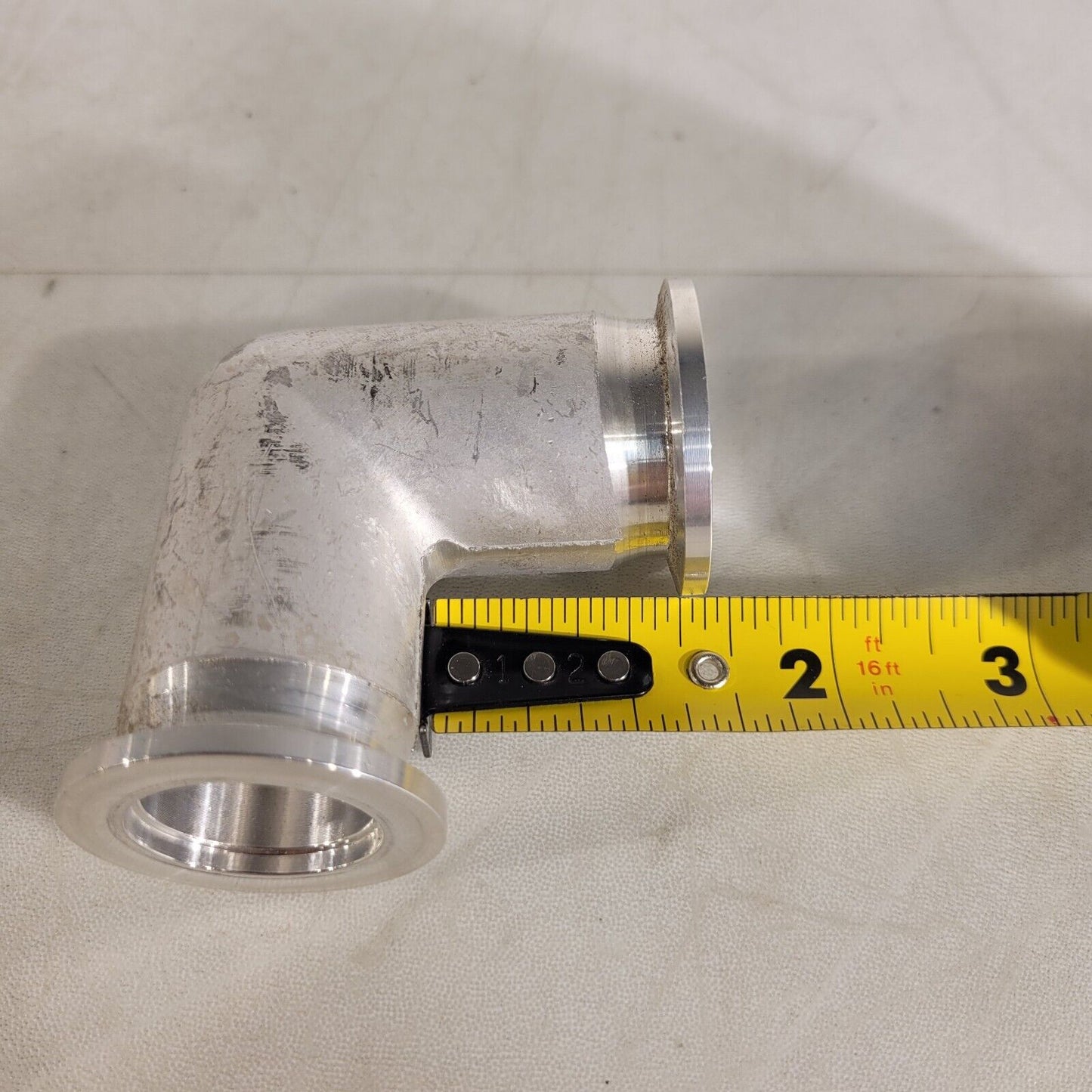 ISO KF25 NW25 90° Angle Elbow Aluminum High Vacuum 2-1/2" Length QF25