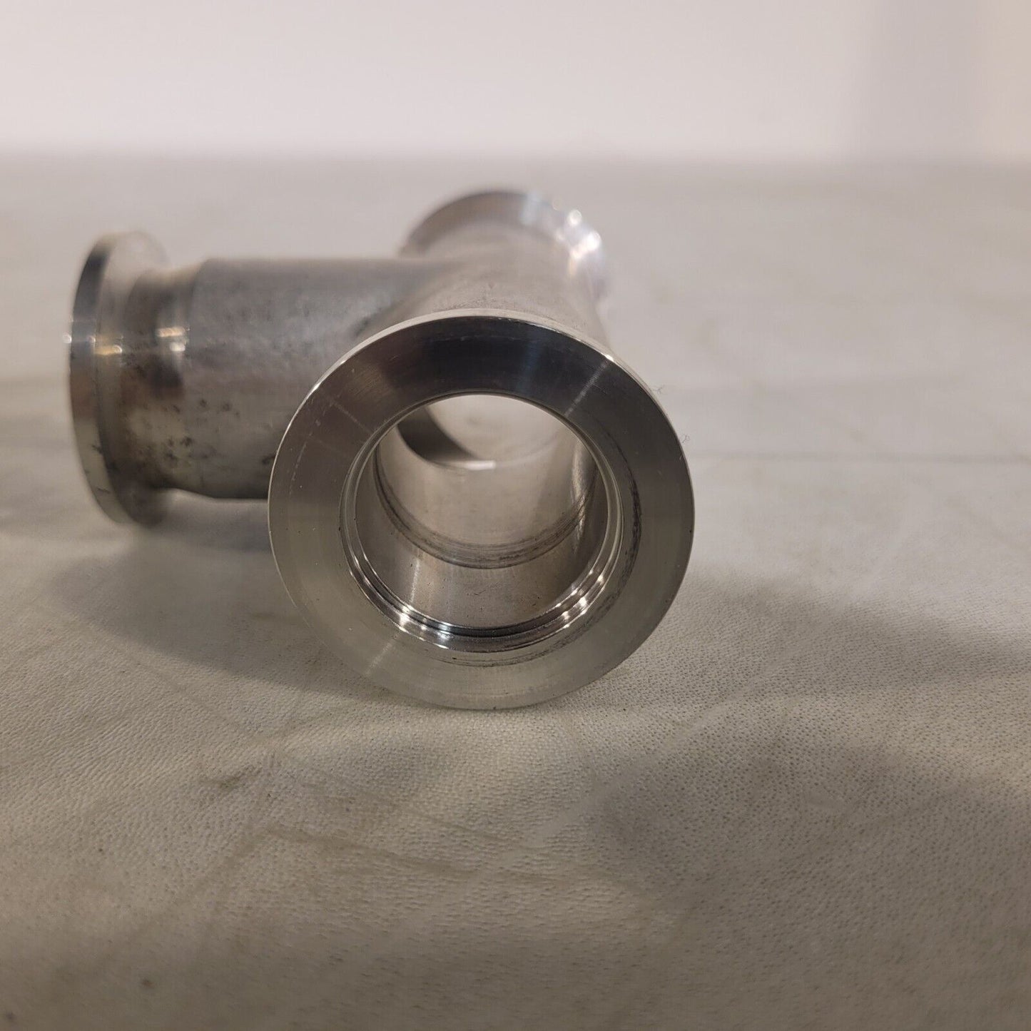 ISO KF25 NW25 Tee Style Fitting Aluminum High Vacuum 4" Length QF25