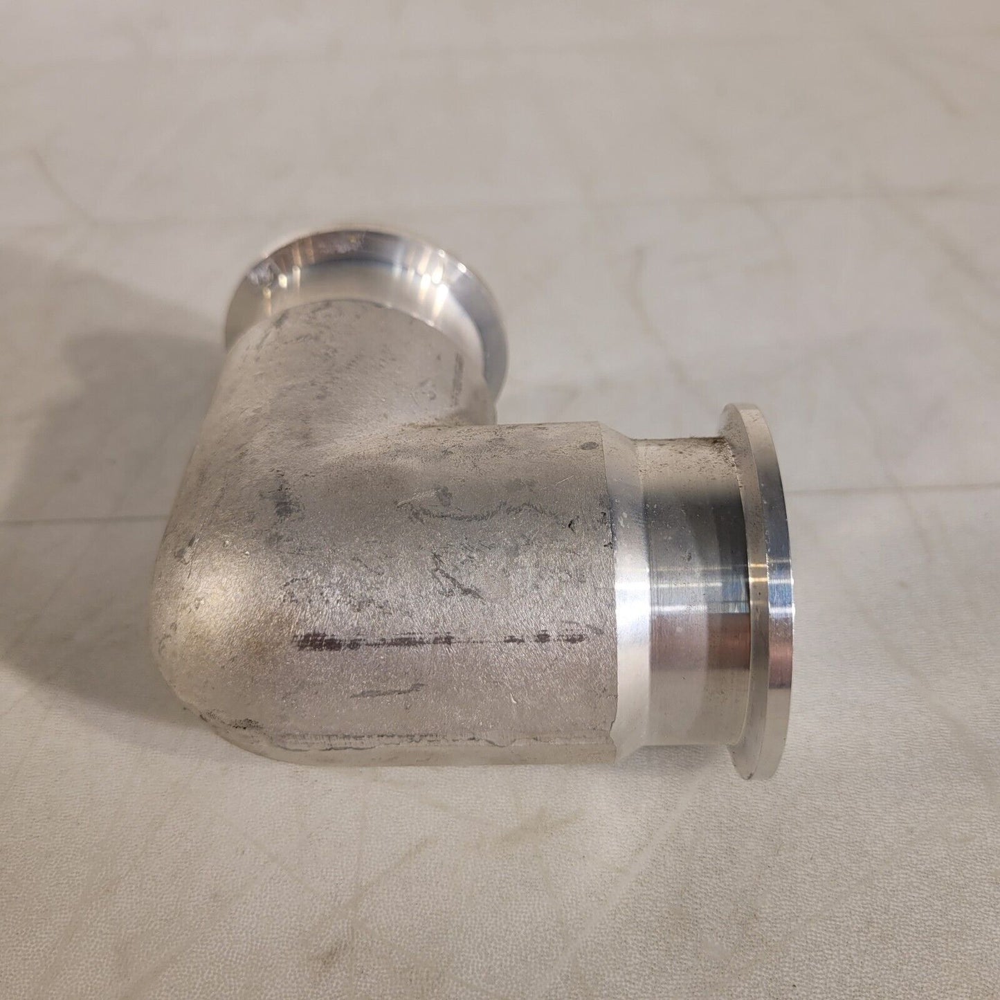 ISO KF40 NW40 90° Angle Elbow Aluminum High Vacuum 3-1/2" Length QF40