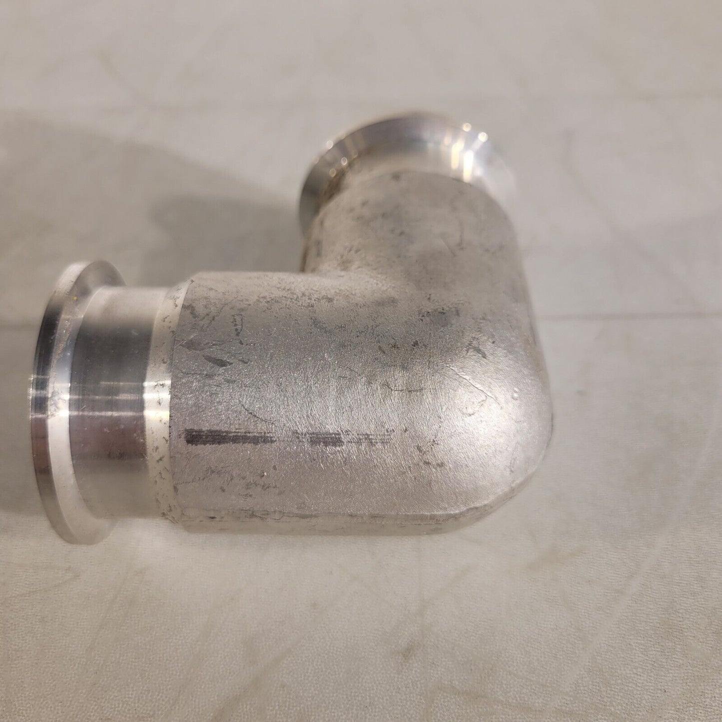 ISO KF40 NW40 90° Angle Elbow Aluminum High Vacuum 3-1/2" Length QF40