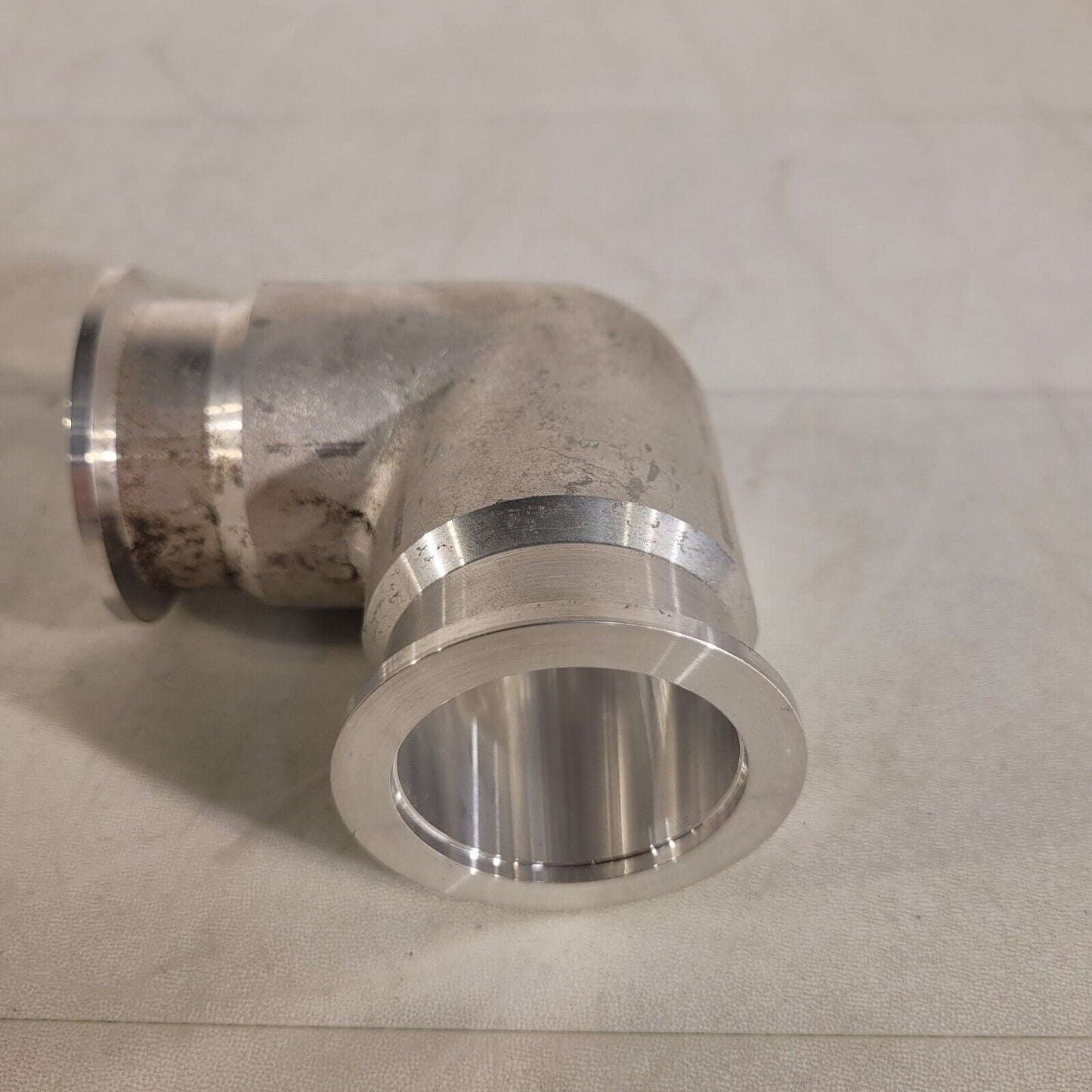 ISO KF40 NW40 90° Angle Elbow Aluminum High Vacuum 3-1/2" Length QF40