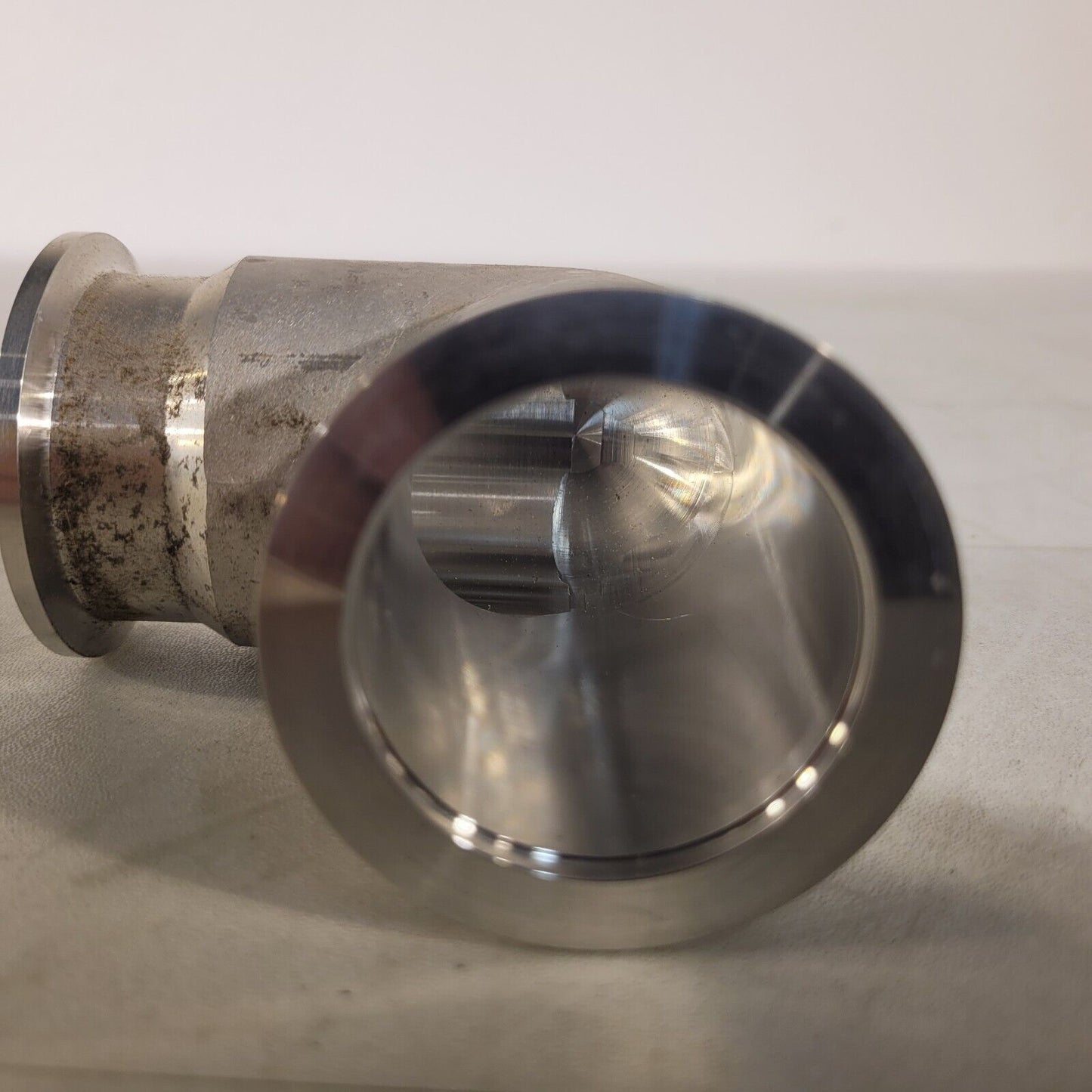 ISO KF40 NW40 90° Angle Elbow Aluminum High Vacuum 3-1/2" Length QF40