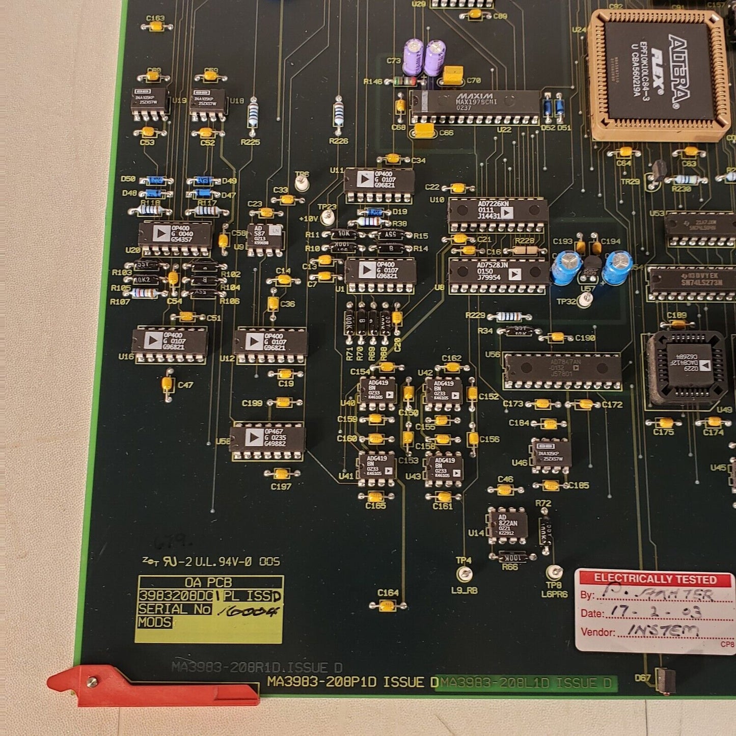 Waters MA3983-208P1D Issuse D Control Board OA PCB From A Micromass Q-TOF-Ultima