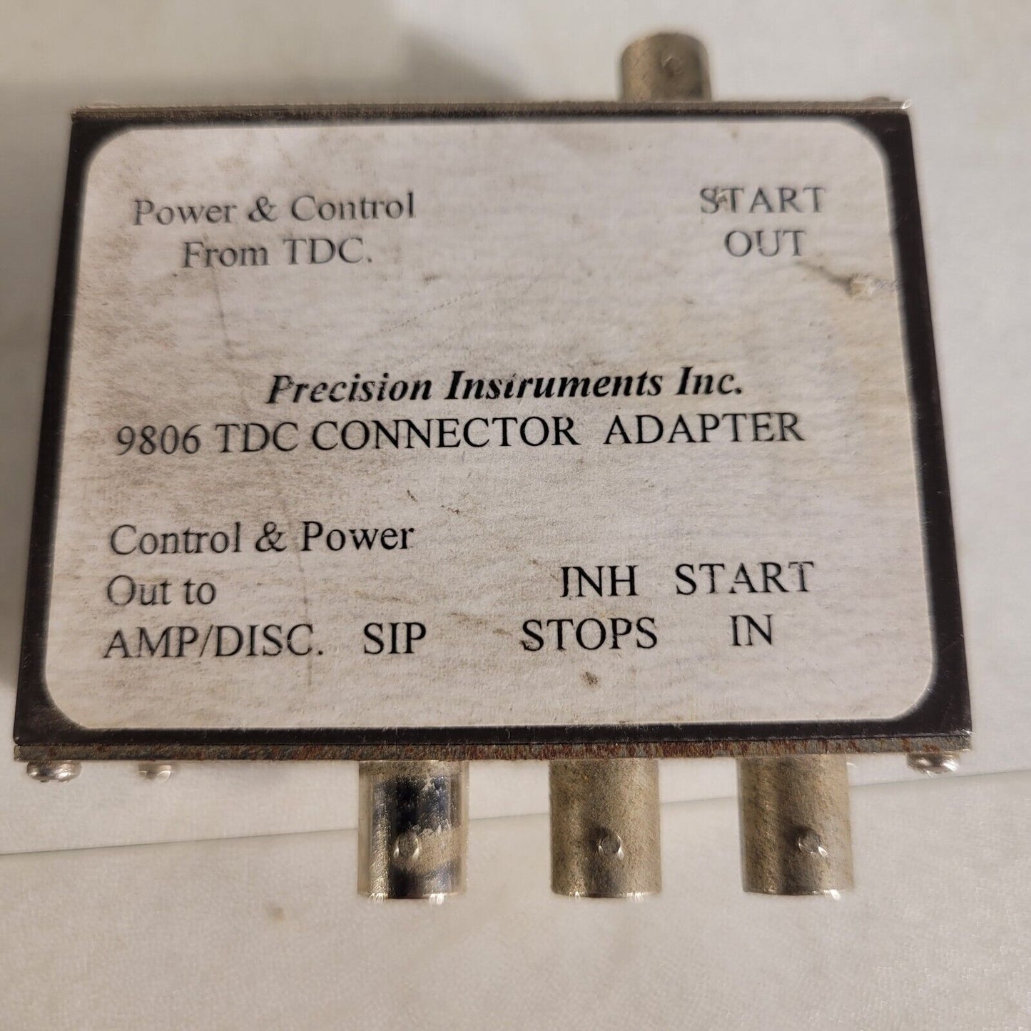 Precision Instruments 9806 TDC Connector Adapter A3 from Micromass Q-TOF-Ultima