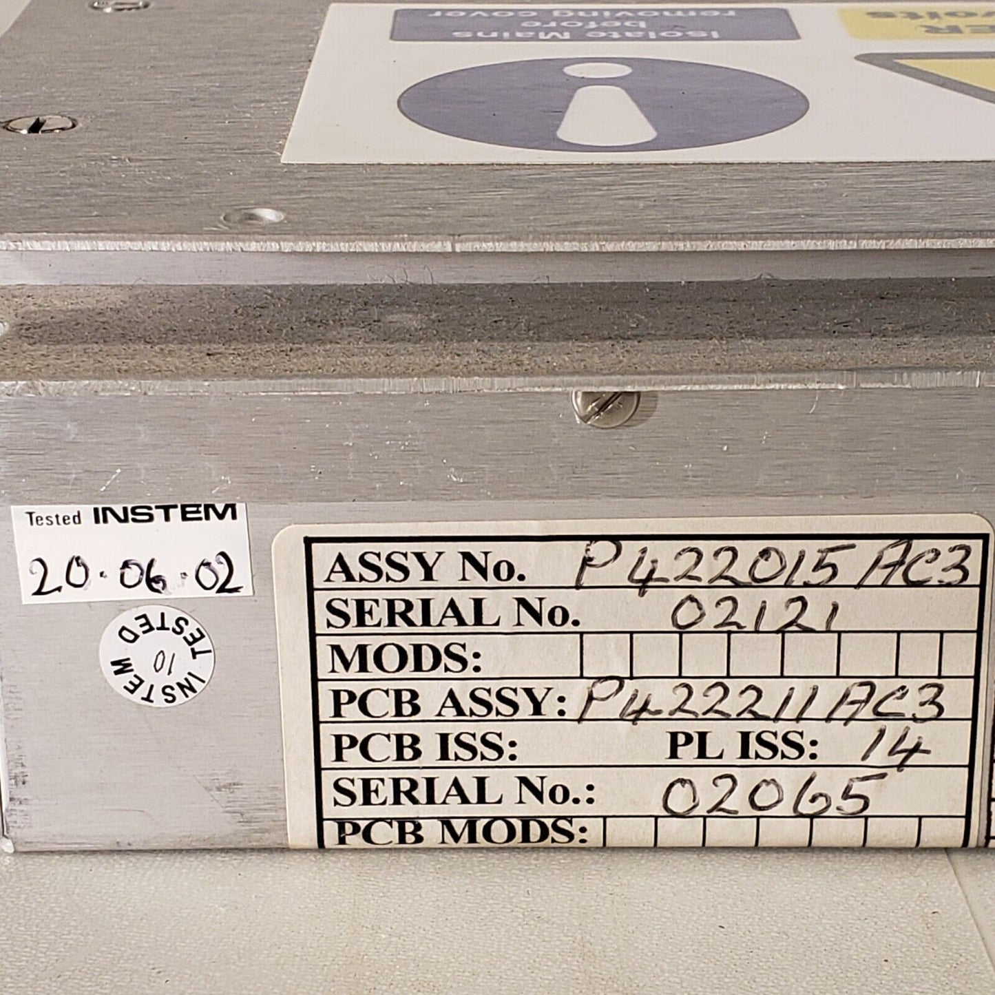 Waters Micromass RF Generator 4048001 Tunnel Assy P422015AC3 From Q-TOF-Ultima
