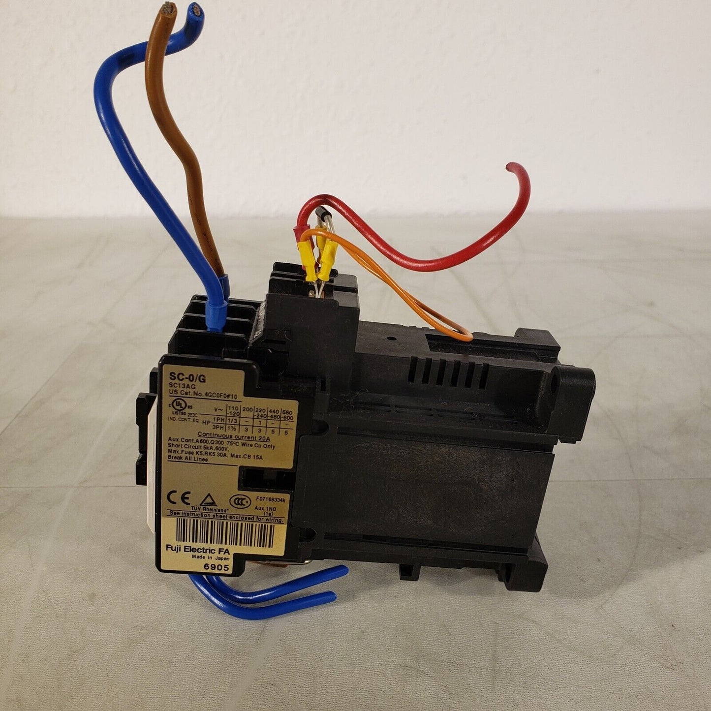 Fuji Electric SC-0/G Contactor 24V DC Max 20A 3 Phase 4GC0F0#10