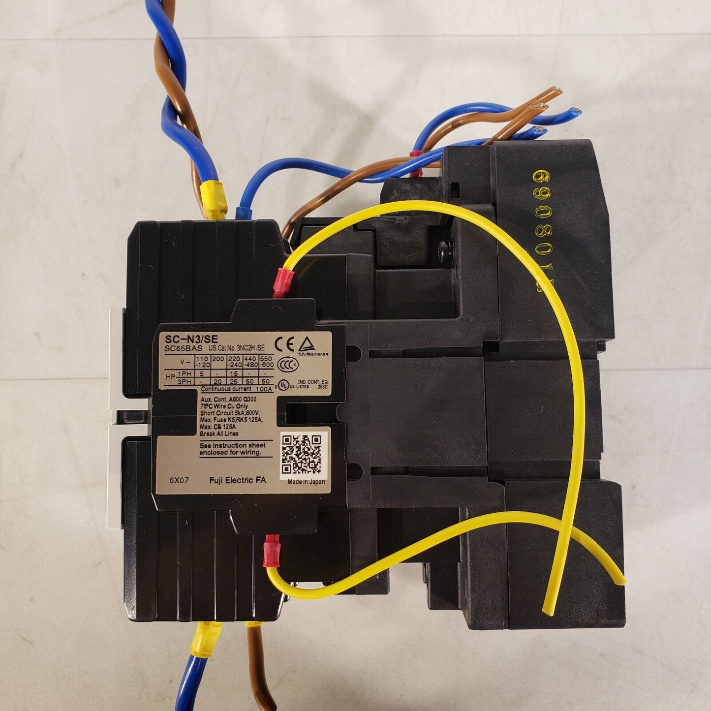 Fuji Electric SC-N3/SE Magnetic Contactor 200-240V DC 3 Phase 3NC2H/SE
