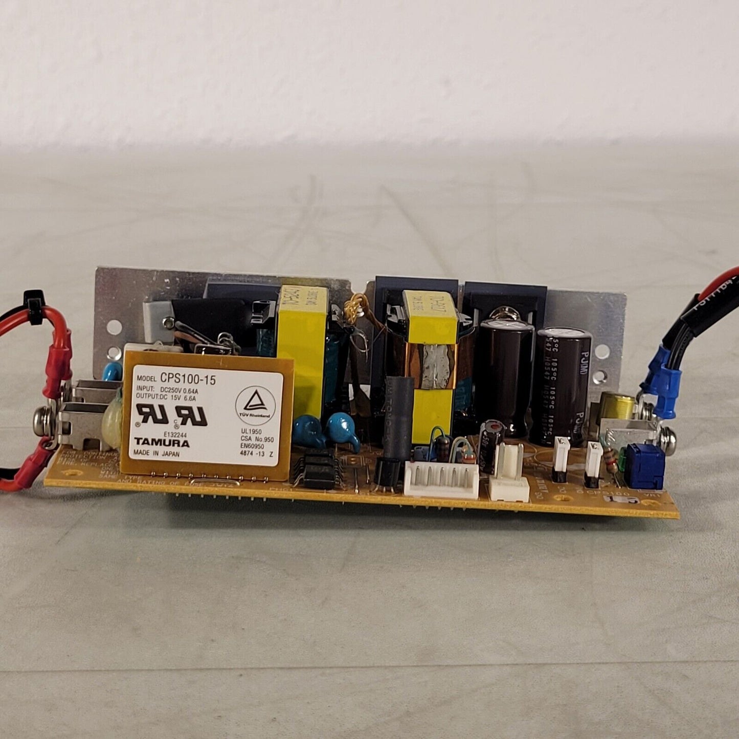 Tamura CPS100-15 Power Supply Input: DC 250V 0.64A Output: DC 15V 6.6A 4874-13-Z