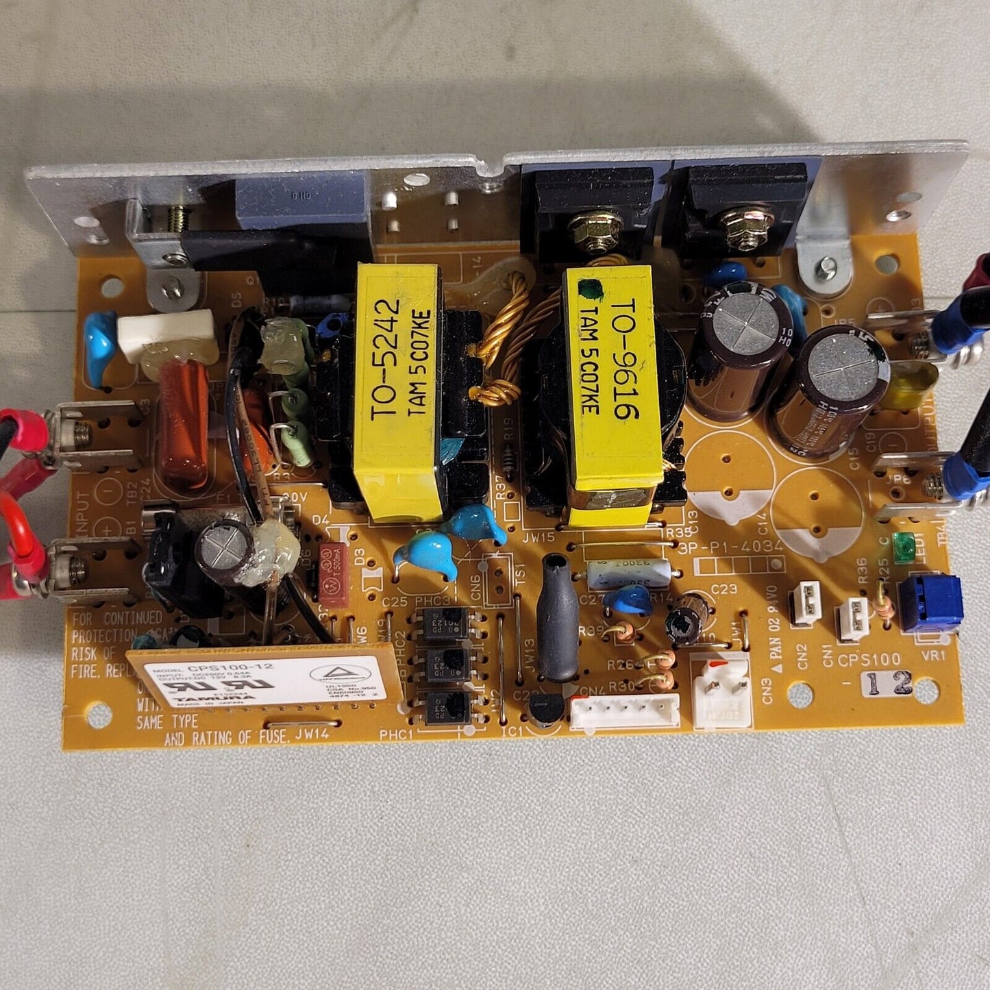 Tamura CPS100-12 Power Supply Input DC 250V 0.64A Output: DC 12V 8.3A 4874-12 Z