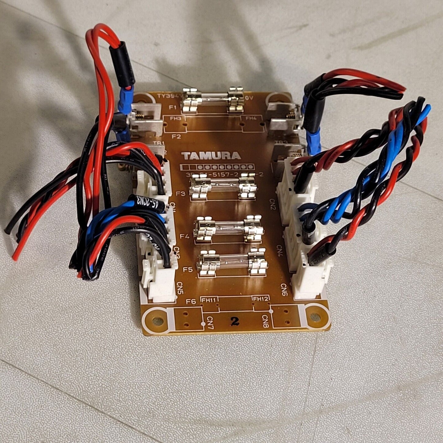 Tamura 3P-P1-5157-2 A5-2 Fuse Board From Jeol SM67010BU Electron Microscope