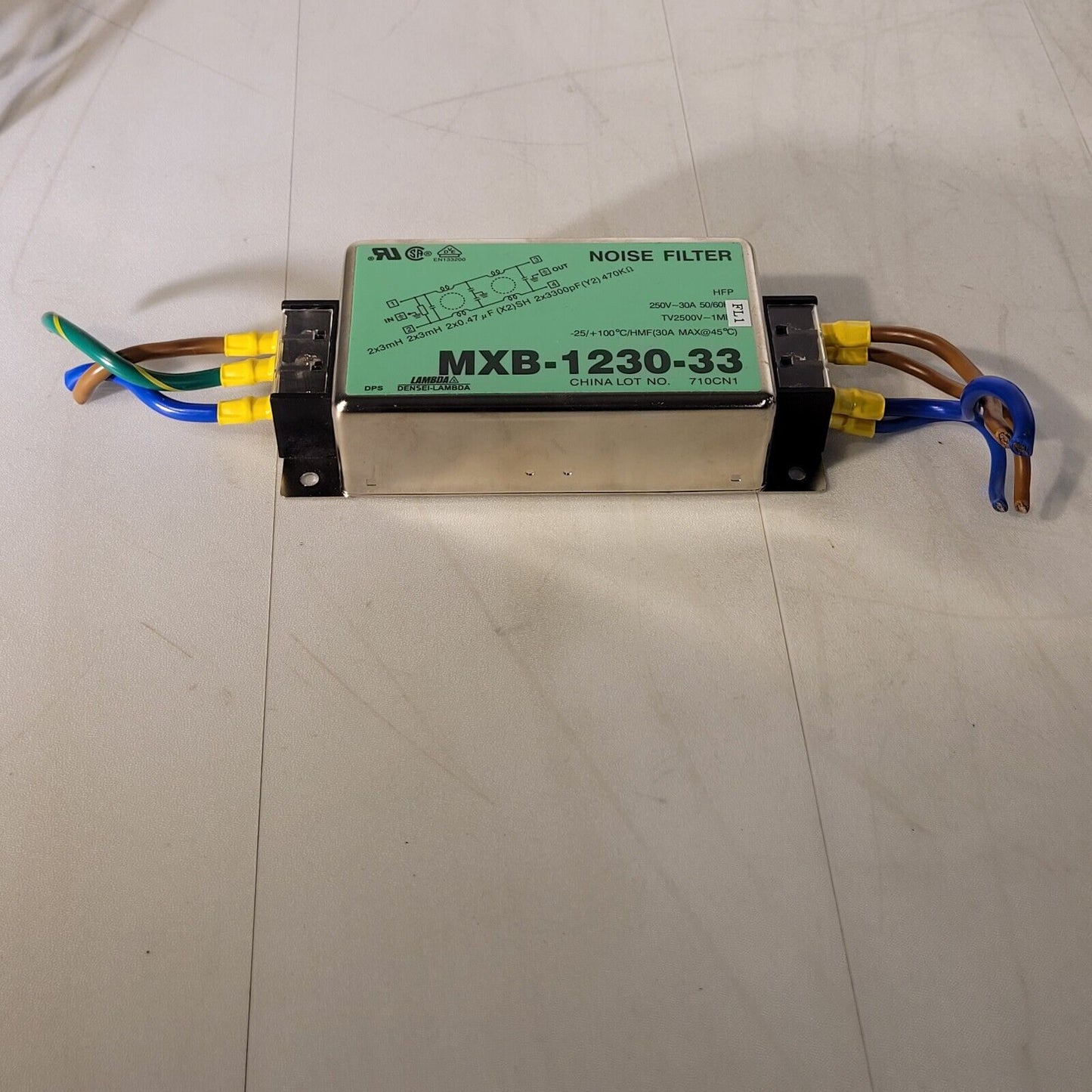 Lambda MXB-1206-33 Noise Filter Nemic 250V 30A 50/60Hz