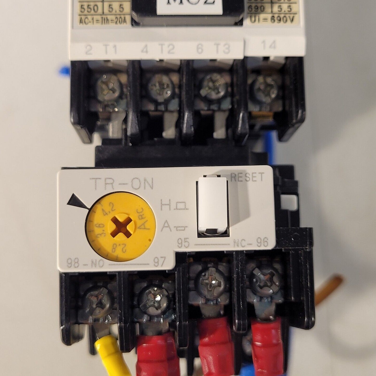 Fuji Electric SC-0/G SC13AG Magnetic Conductor with TR-ON TR13N Overload Relay
