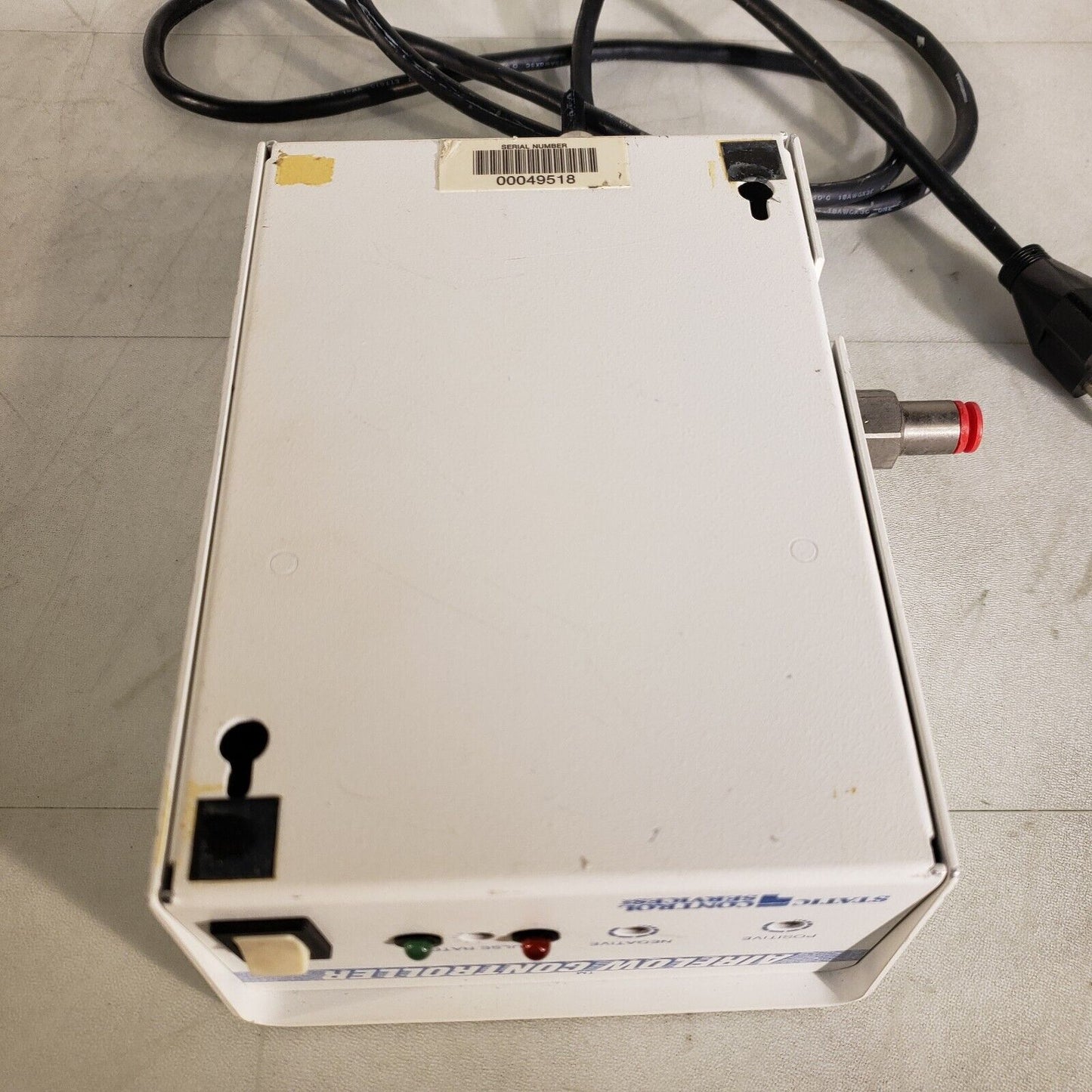 Static Control Services Airflow Controller Serial Number 0049518