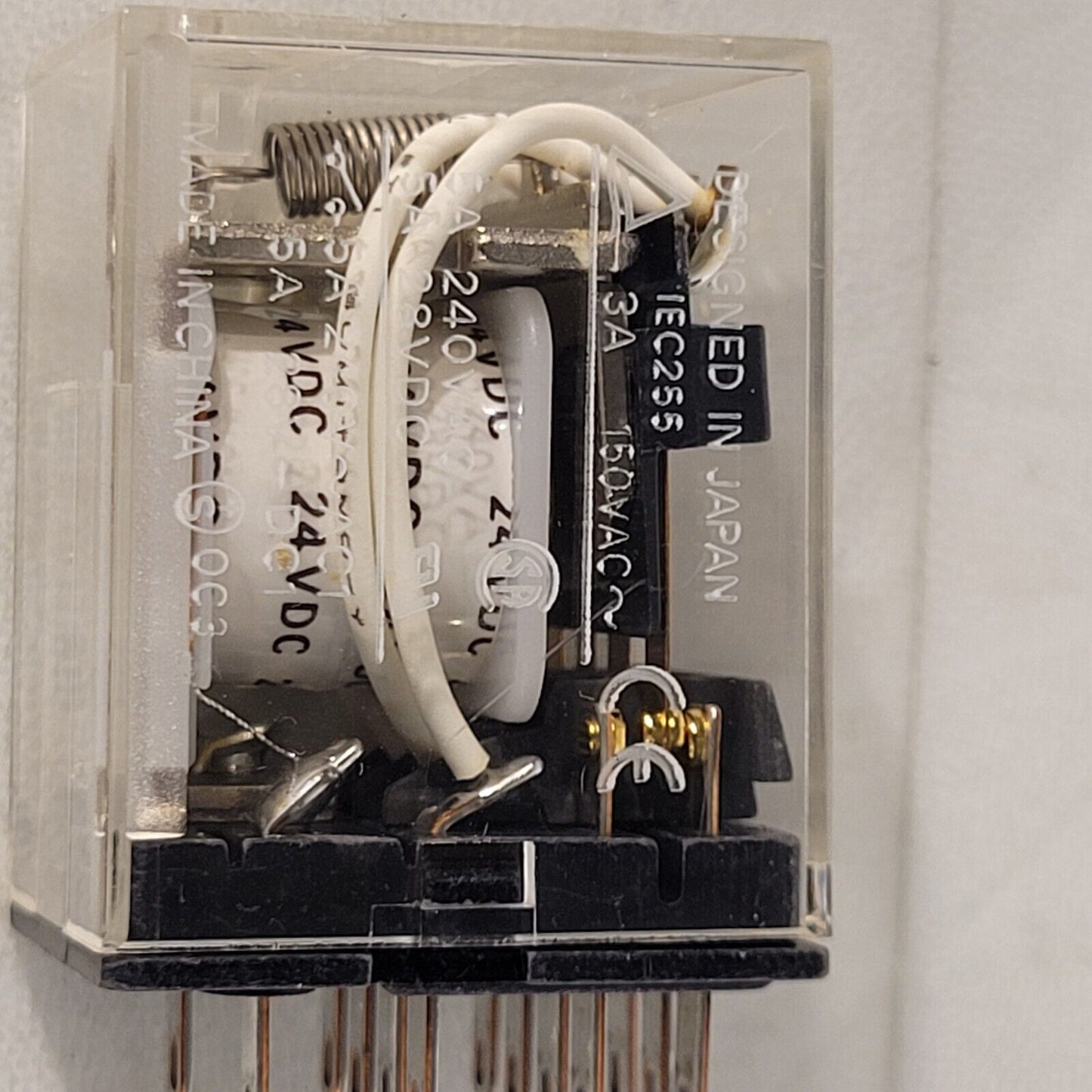 Omron MY4 Relay 24VAC 36.3mA 4DPT 3A 150VAC 5A 150VAC 28VAC With Base