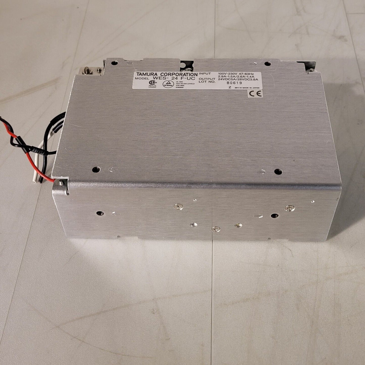 Tamura WES-24 F-UC Switching Power Supply Input 100-230V 2.9A-1.5A Output 24VAC