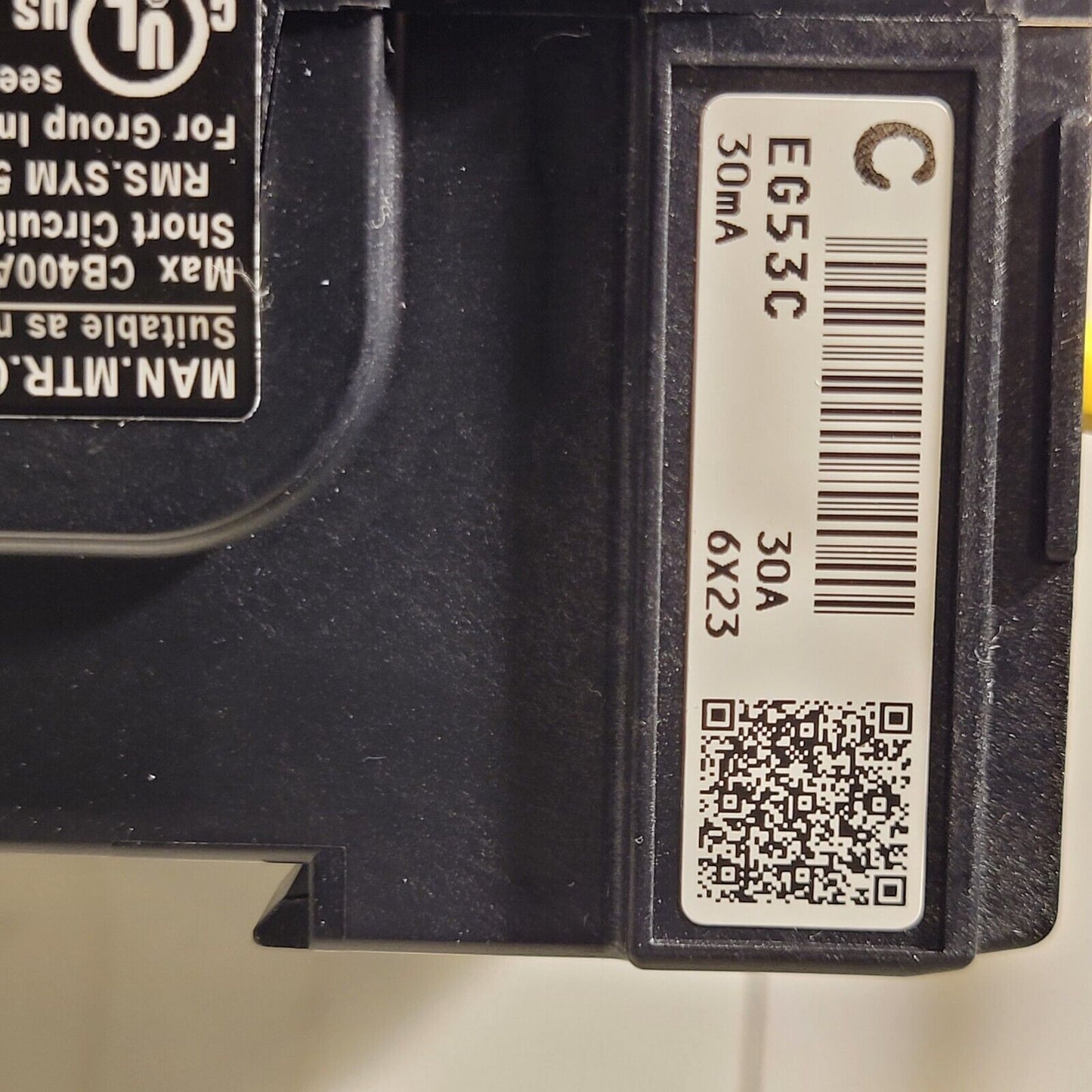 Fuji Electric EG53C Circuit Breaker EB3BEC-030B AC 100-230-440V 30mA 50-60Hz