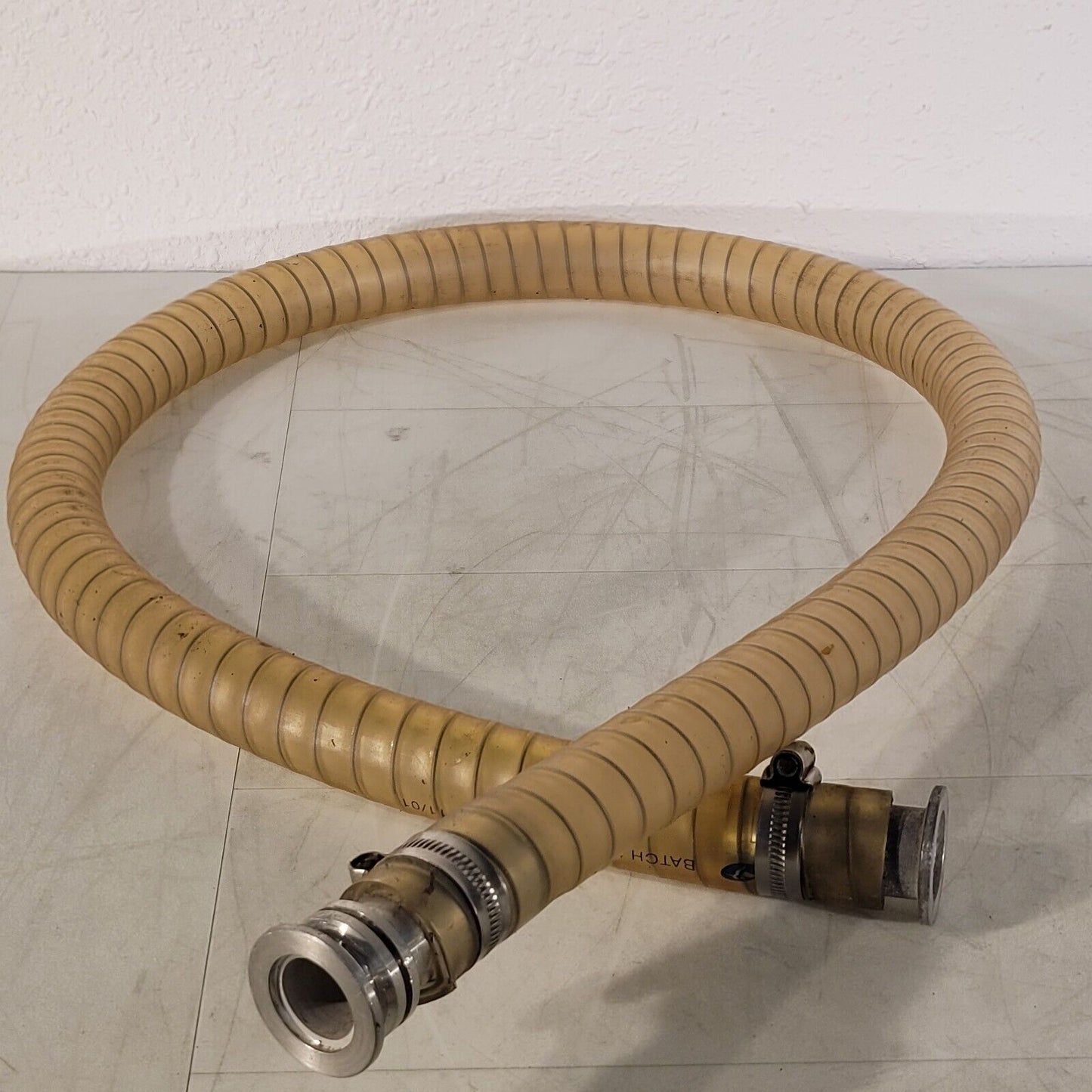 KF25 NW25 Reinforced Vacuum Pump Roughing Hose 1400mm 1.4m Length 40mm Flange OD