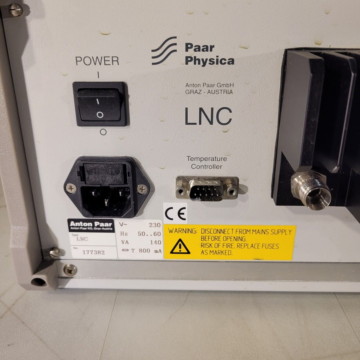 Paar Physica LNC Nitrogen Suction Equipment, Anton Paar LN2 N2 Controller