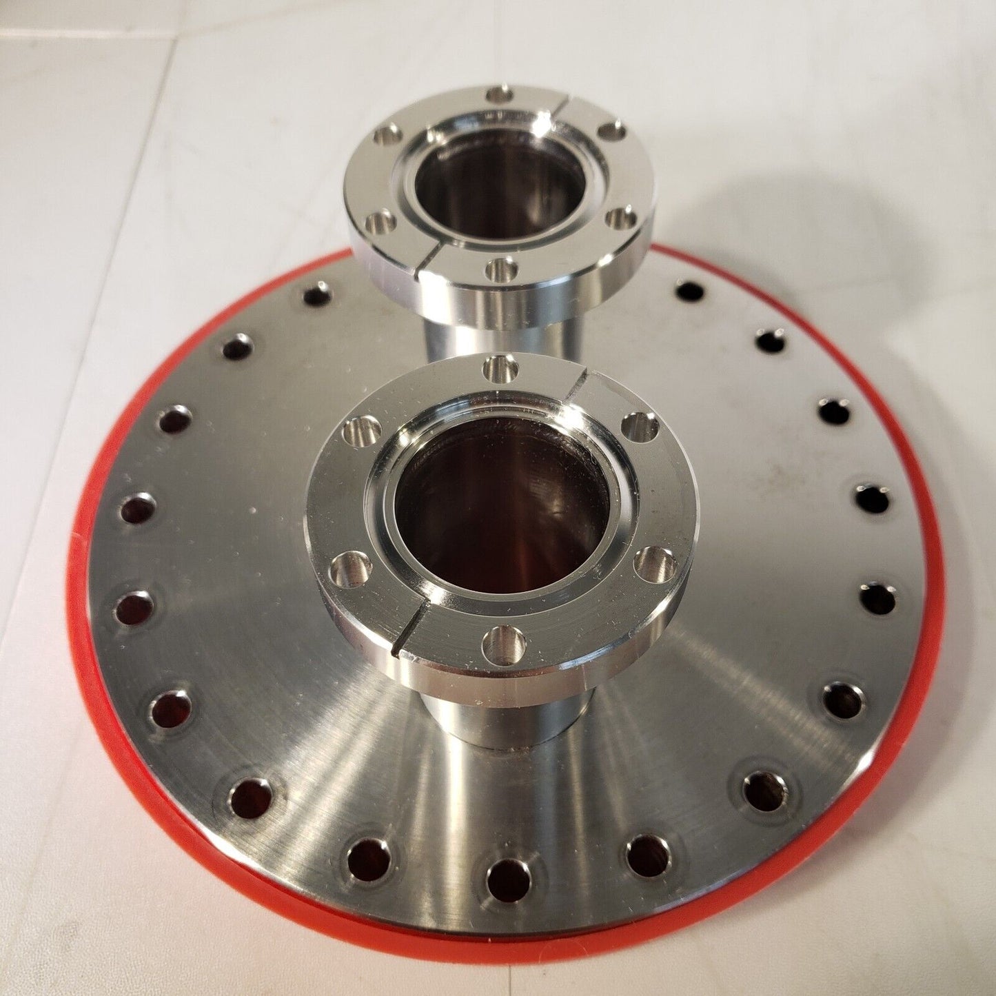 DN160CF 8" CF Conflat To 2x Dual DN35CF 2.75" Conflat Adapter SS High Vacuum