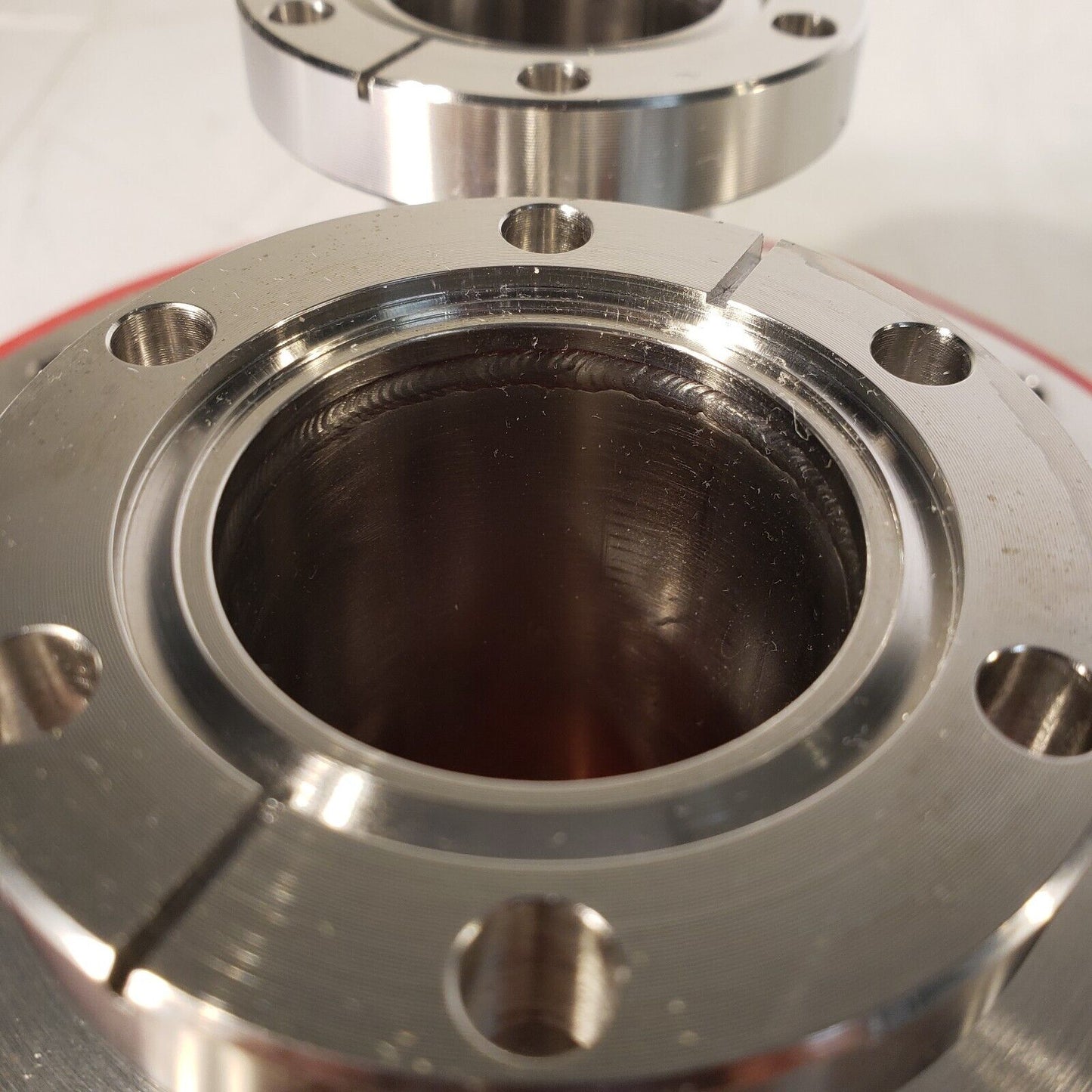 DN160CF 8" CF Conflat To 2x Dual DN35CF 2.75" Conflat Adapter SS High Vacuum
