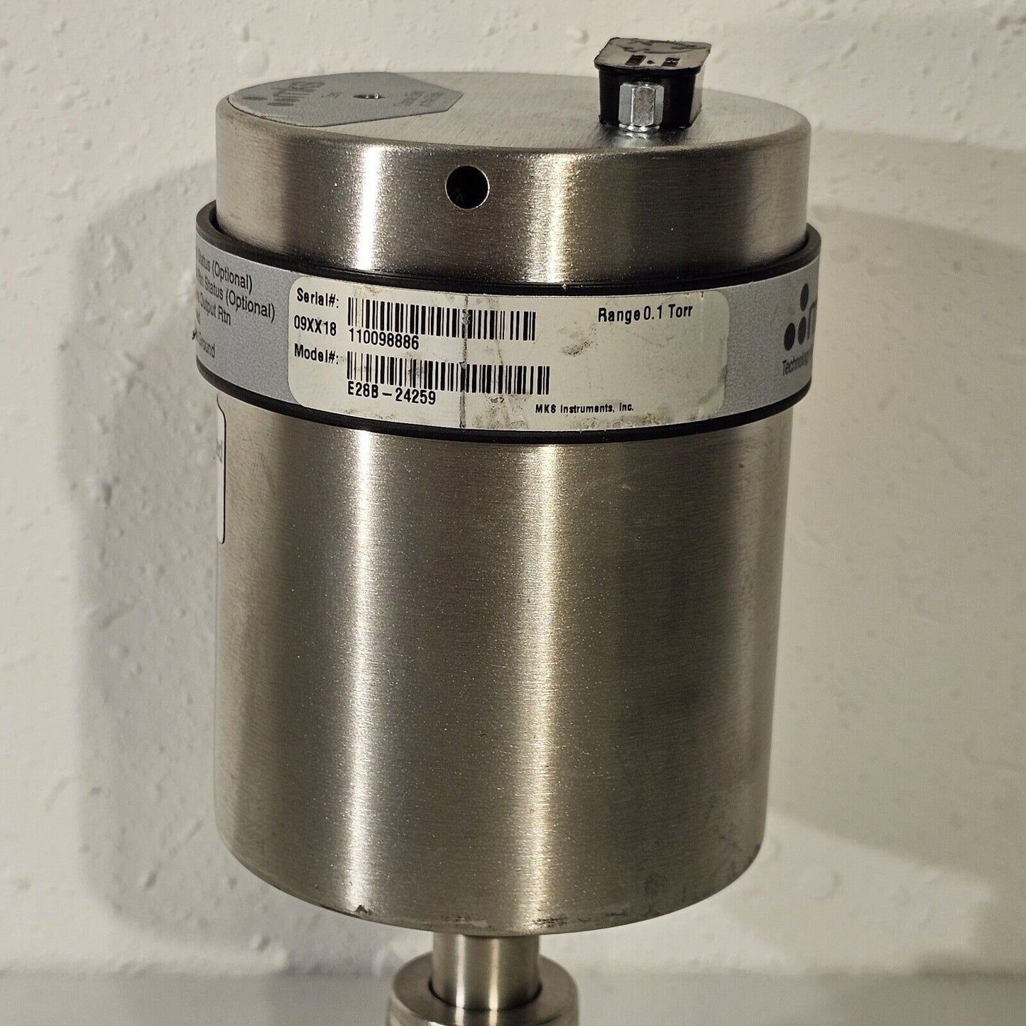 TESTED MKS E28B-24259 Baratron Etch Capacitance Manometer 0.1 Torr Range Vacuum