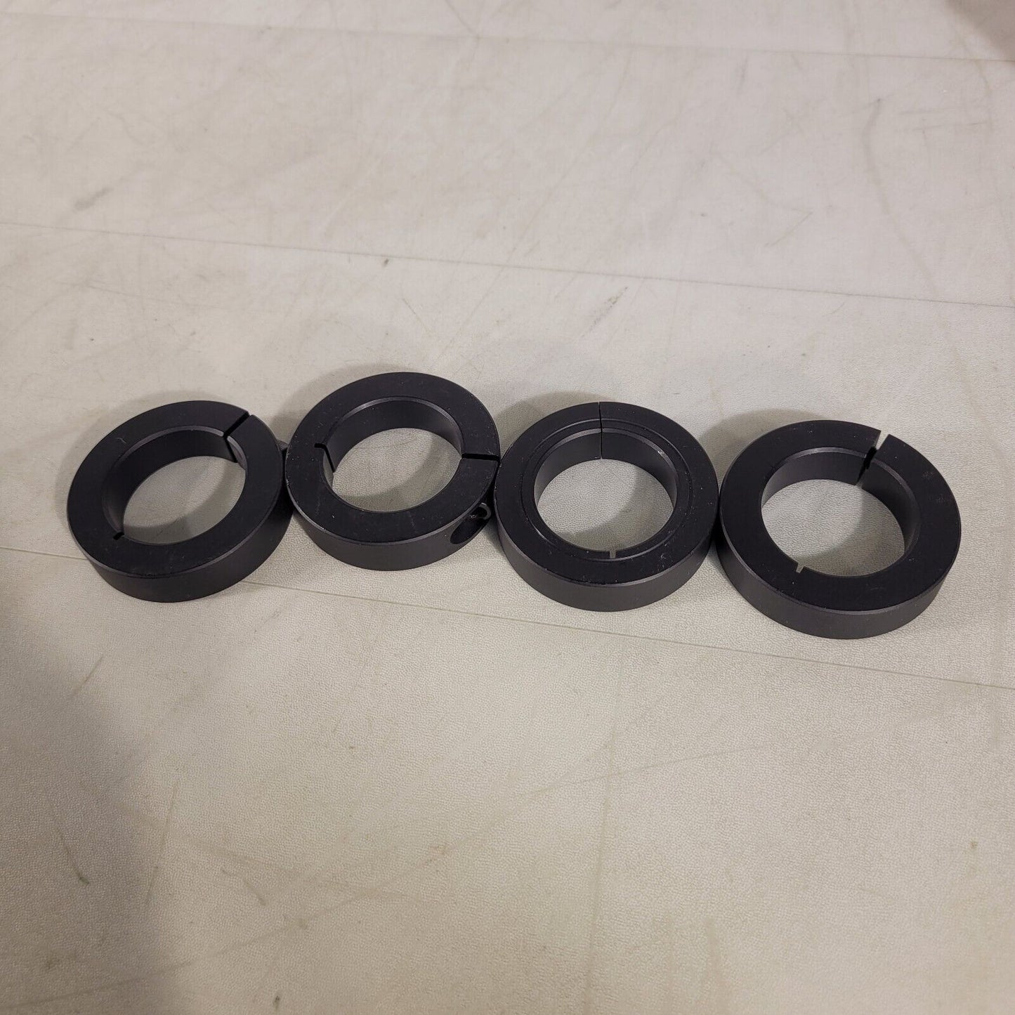 Set Of 4 Collars Clamps Optical Anodized Aluminum