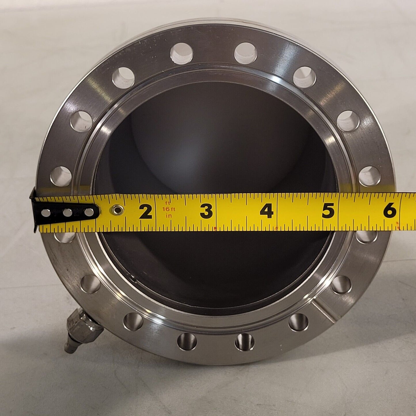 6'' Conflat High Vacuum Chamber Half Nipple DN100CF CF CF100 w 1/4" Swagelok