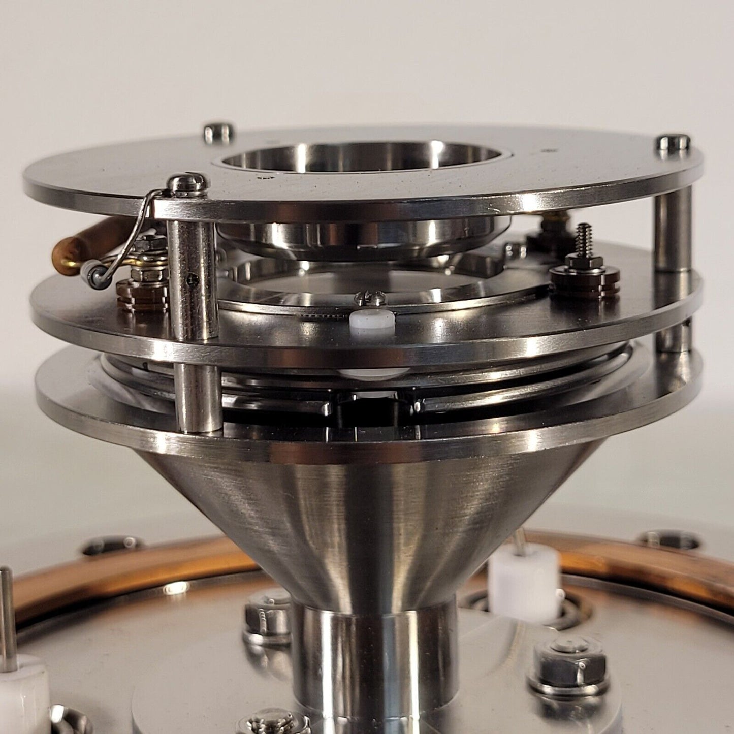 FOR PARTS 6" Conflat Ion Sensor From Micromass Q-TOF-Ultima Mass Spectrometer