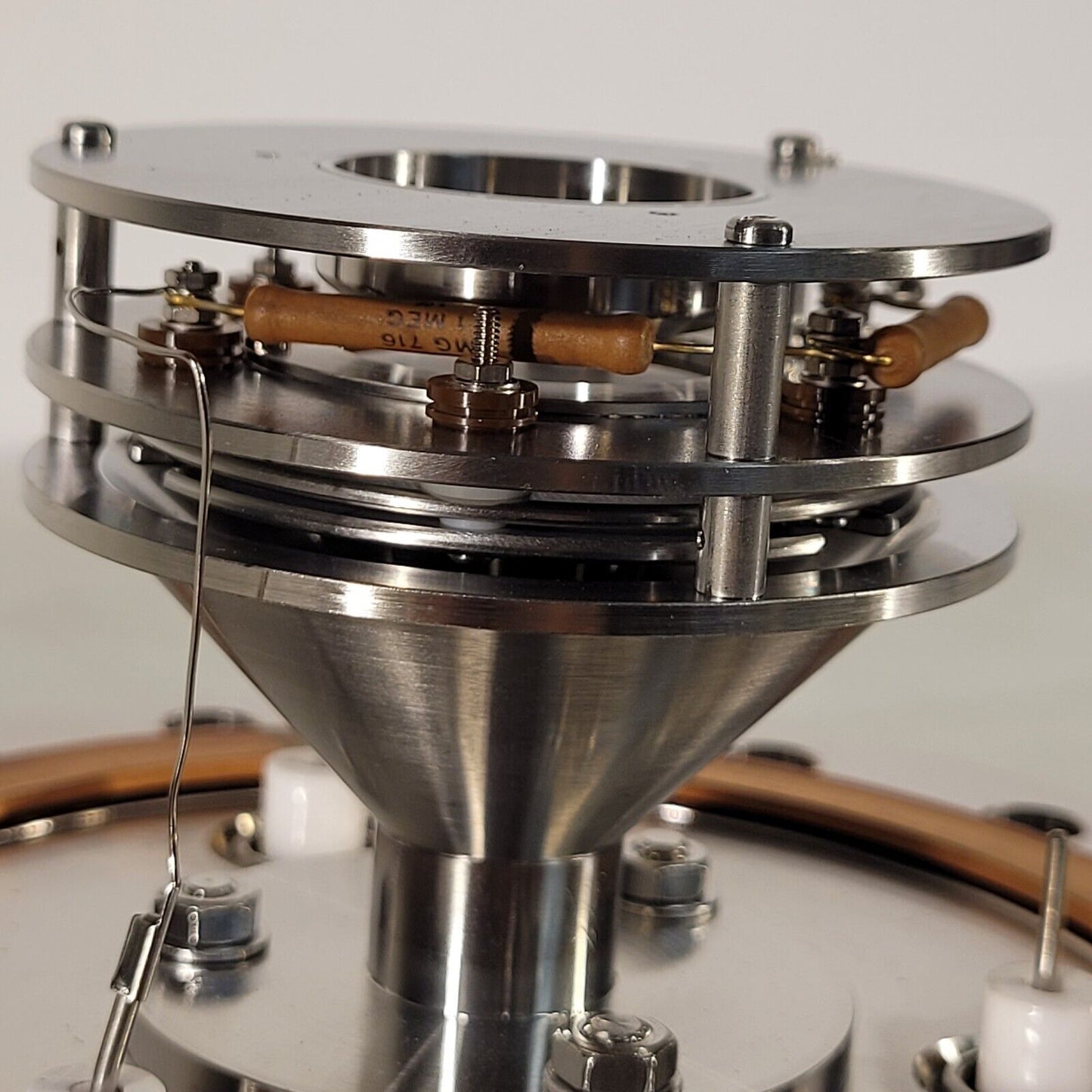 FOR PARTS 6" Conflat Ion Sensor From Micromass Q-TOF-Ultima Mass Spectrometer