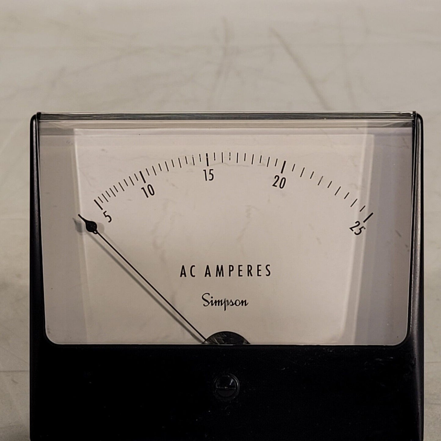 Simpson AC Amperes Analog Panel Meter 0-25 A 25 Amp Current Gauge