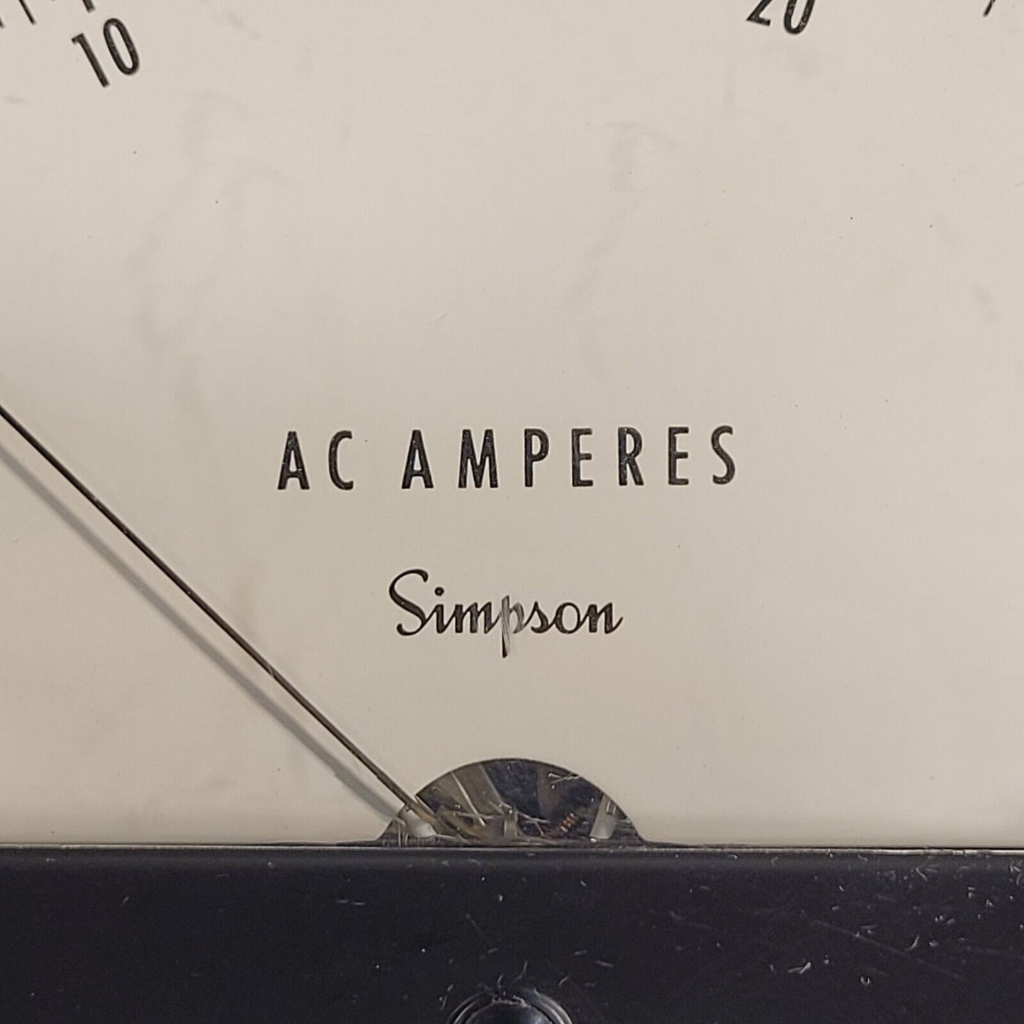 Simpson AC Amperes Analog Panel Meter 0-25 A 25 Amp Current Gauge