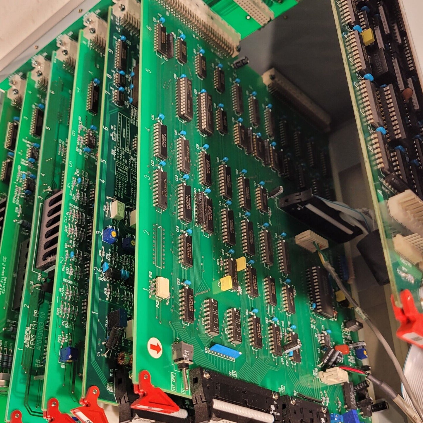 Jeol Back Plane CPU Assembly From Jeol SM67010BU Electron Microscope Control