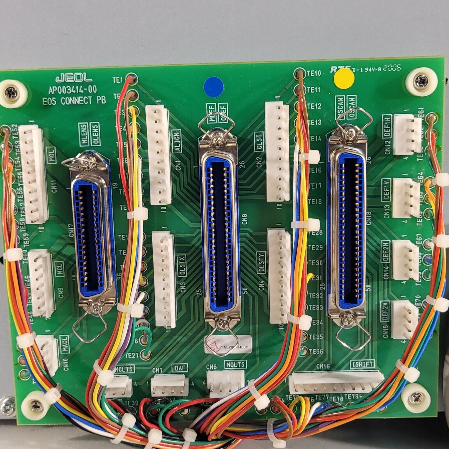 Jeol Back Plane CPU Assembly From Jeol SM67010BU Electron Microscope Control