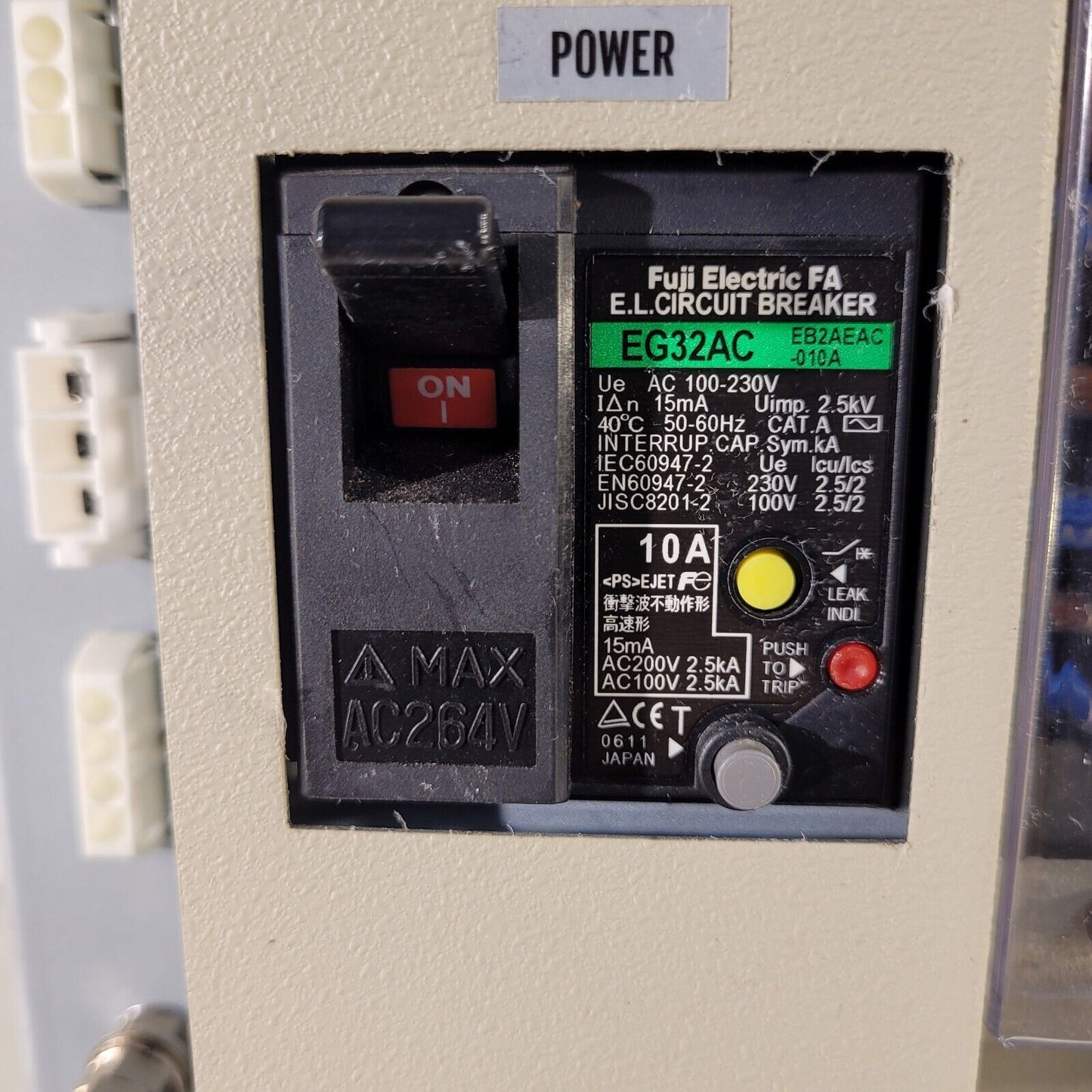 Jeol Power Supply Breaker Box SIP BAKE PB AP003940-00 From Jeol SM67010BU