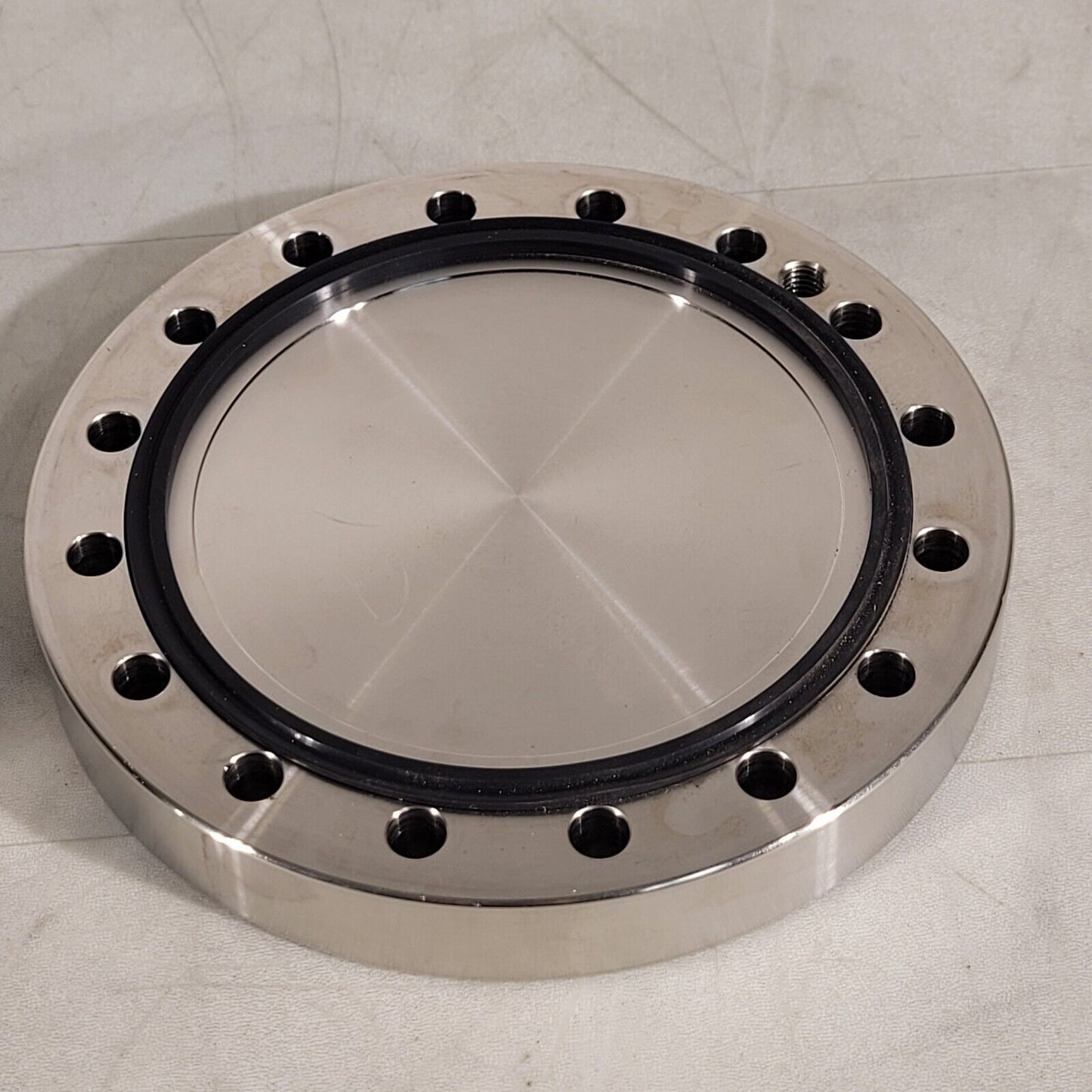6" CF High Vacuum Conflat Blank Flange DN100CF Knife Edge In Great Condition
