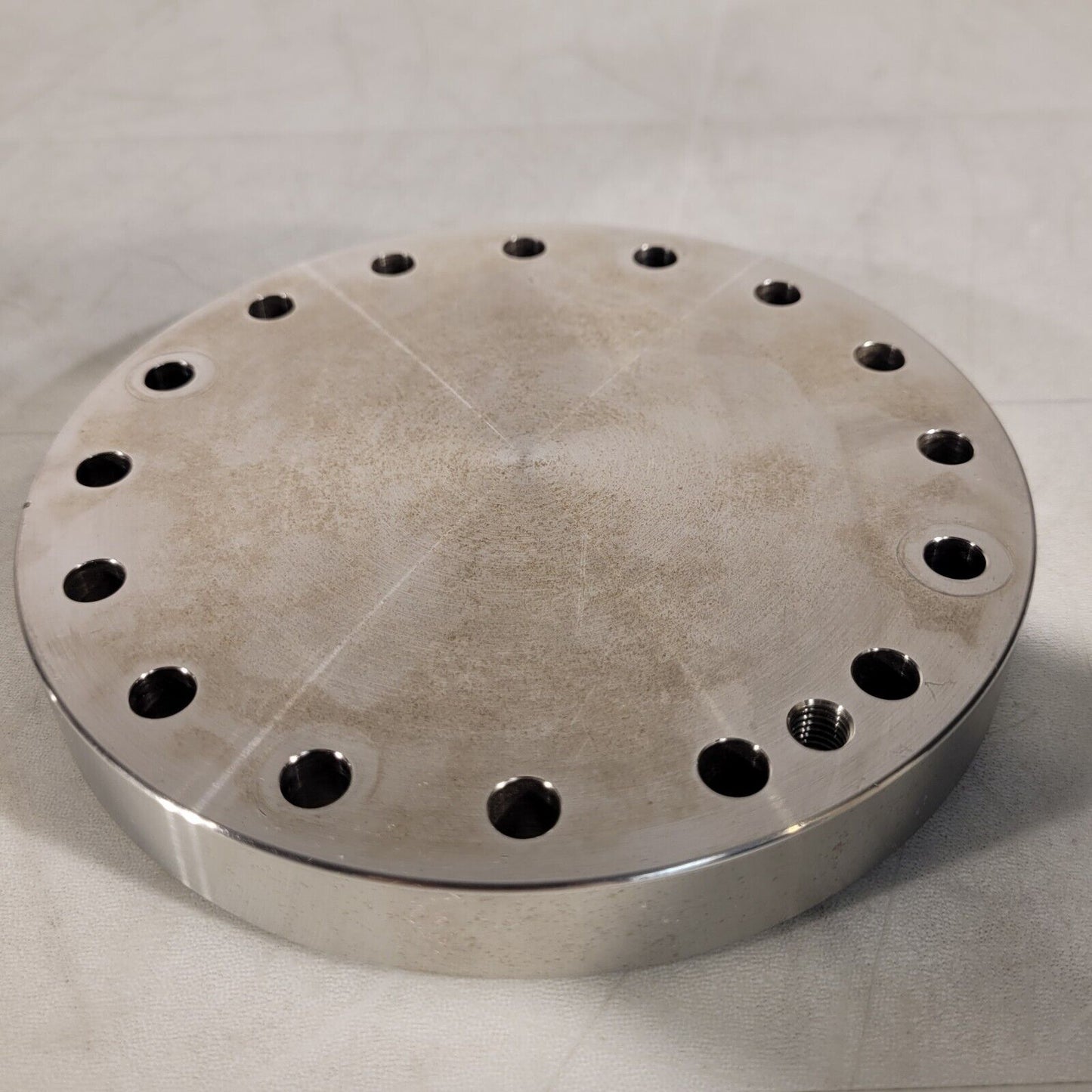 6" CF High Vacuum Conflat Blank Flange DN100CF Knife Edge In Great Condition