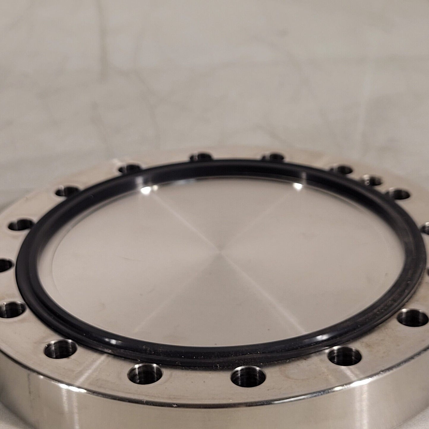6" CF High Vacuum Conflat Blank Flange DN100CF Knife Edge In Great Condition