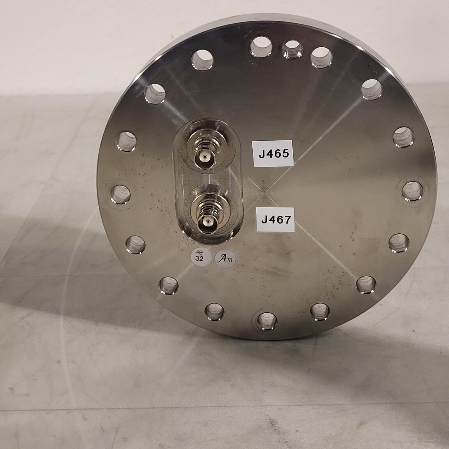 6" CF Conflat 2x BNC Port Electrical Feedthrough Flange DN100CF High Vacuum UHV