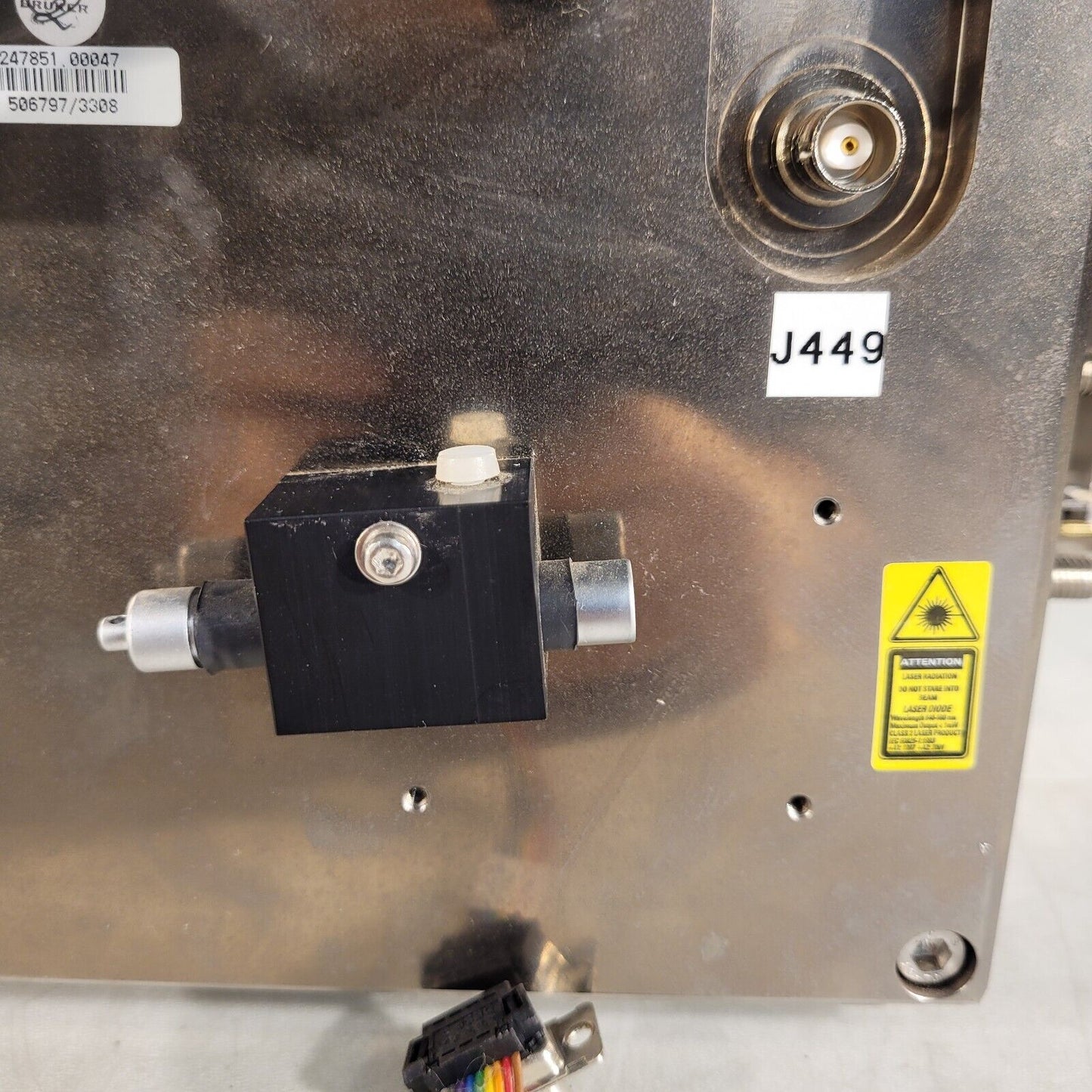 Bruker 247851.00047 High Vacuum Chamber 4.5" CF DN63CF Flanges 3x Viewports