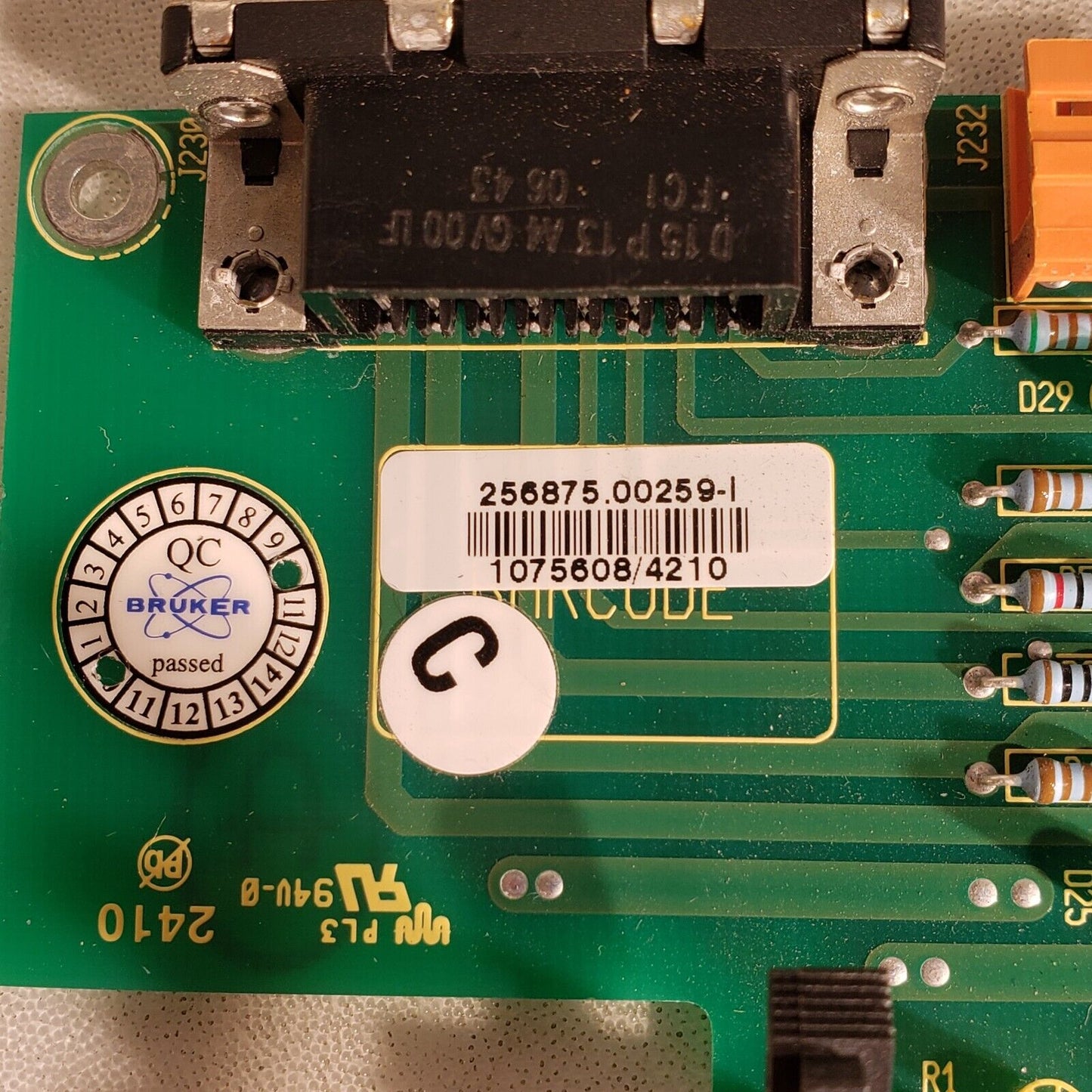 Bruker 256875.00259-I Control Board BDD KAOU-2A FC From Bruker Ultraflex II