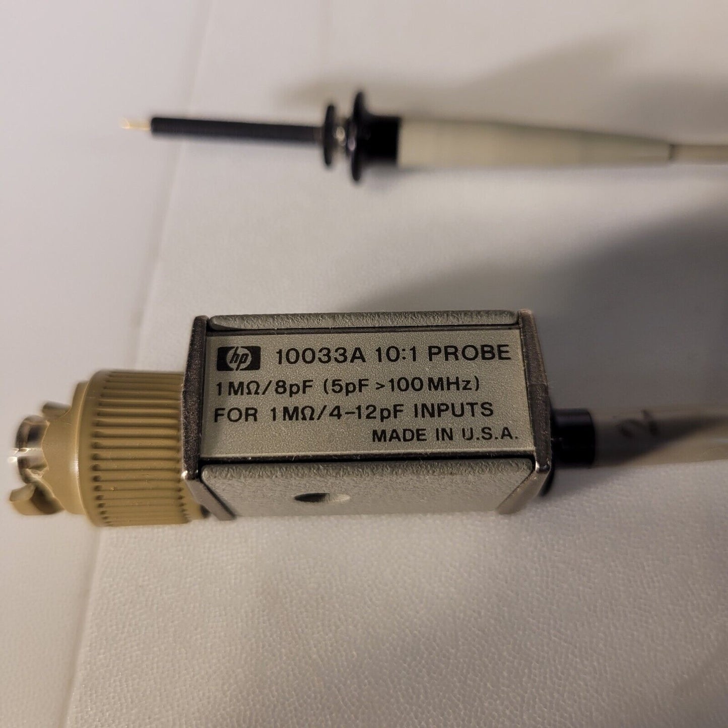 HP Hewlett Packard 10033A Oscilloscope Probe 10:1 100MHz 1M Ohm 8pF