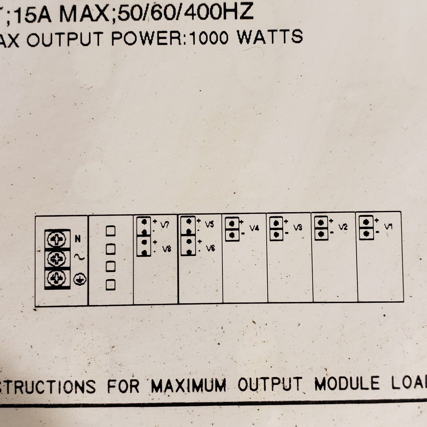 Astec MVP MP1-1Q-1O-1Q-1Q-4EE-4NN-00 24v, 18V, 15V, 5V Power Supply 73-690-0144