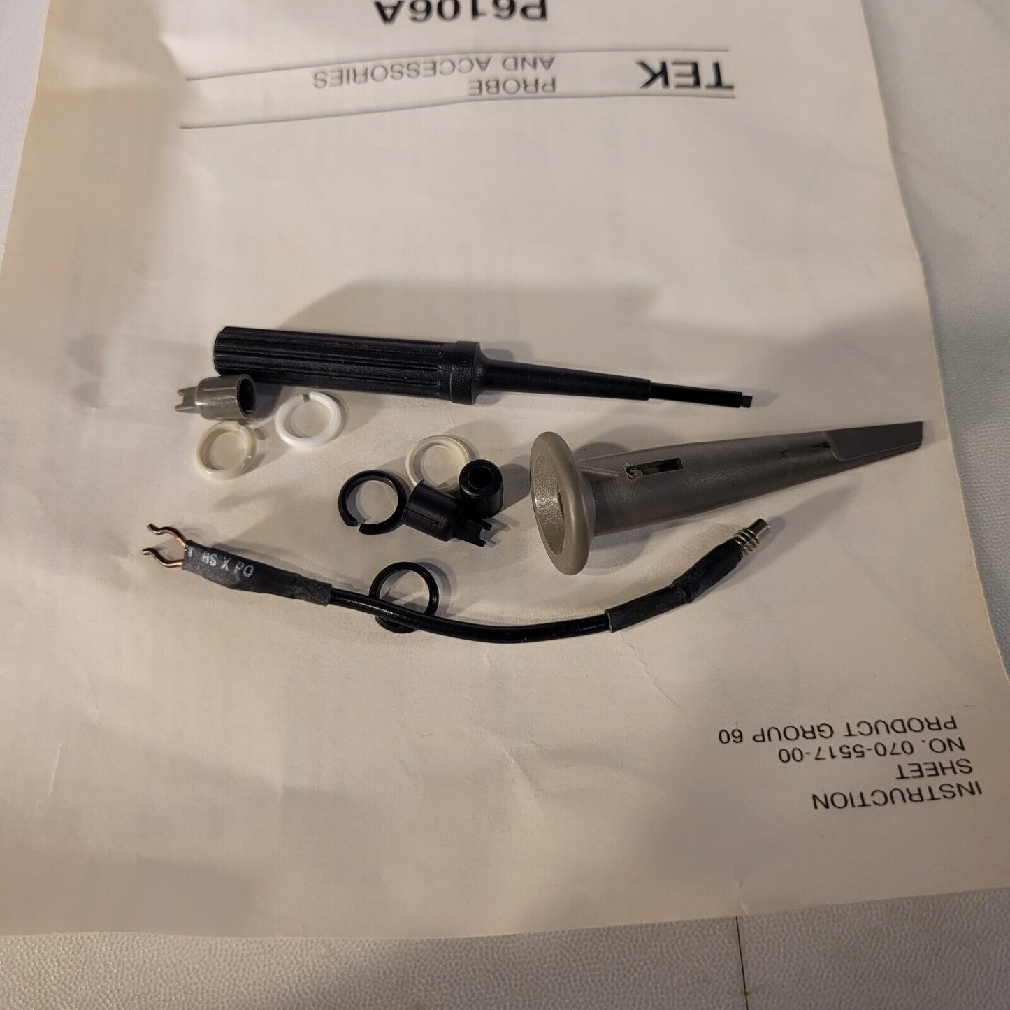 Tek Tektronix 6106A Oscilloscope Probe 10x 250MHz 10M Ohm 8.7pF with Accessories