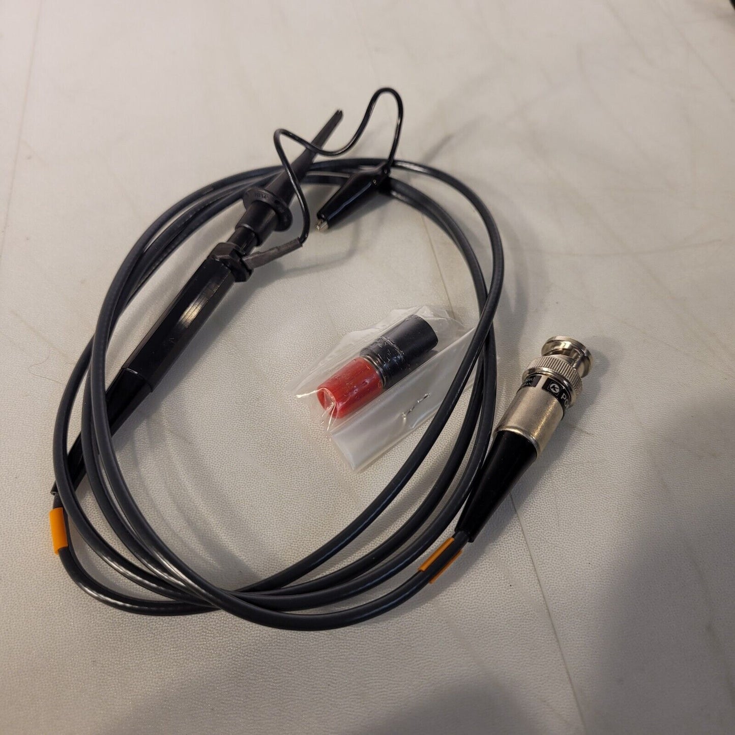 Kikusui P060-S Oscilloscope Probe 10x-1x 60MHz w/ Alligator Clip  Ground wire