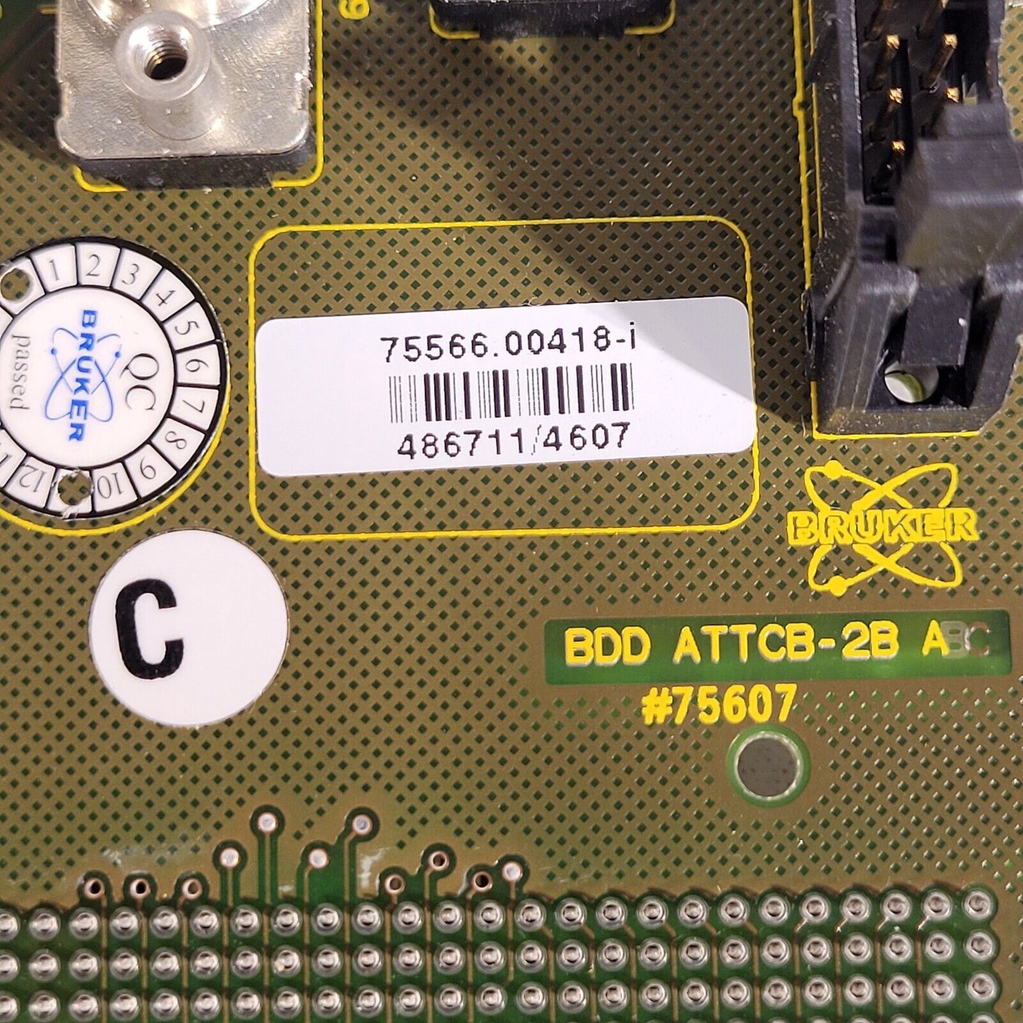 Bruker BDD ATTCB-2B A Power Assembly Distribution Board 75566.00418-i #75607