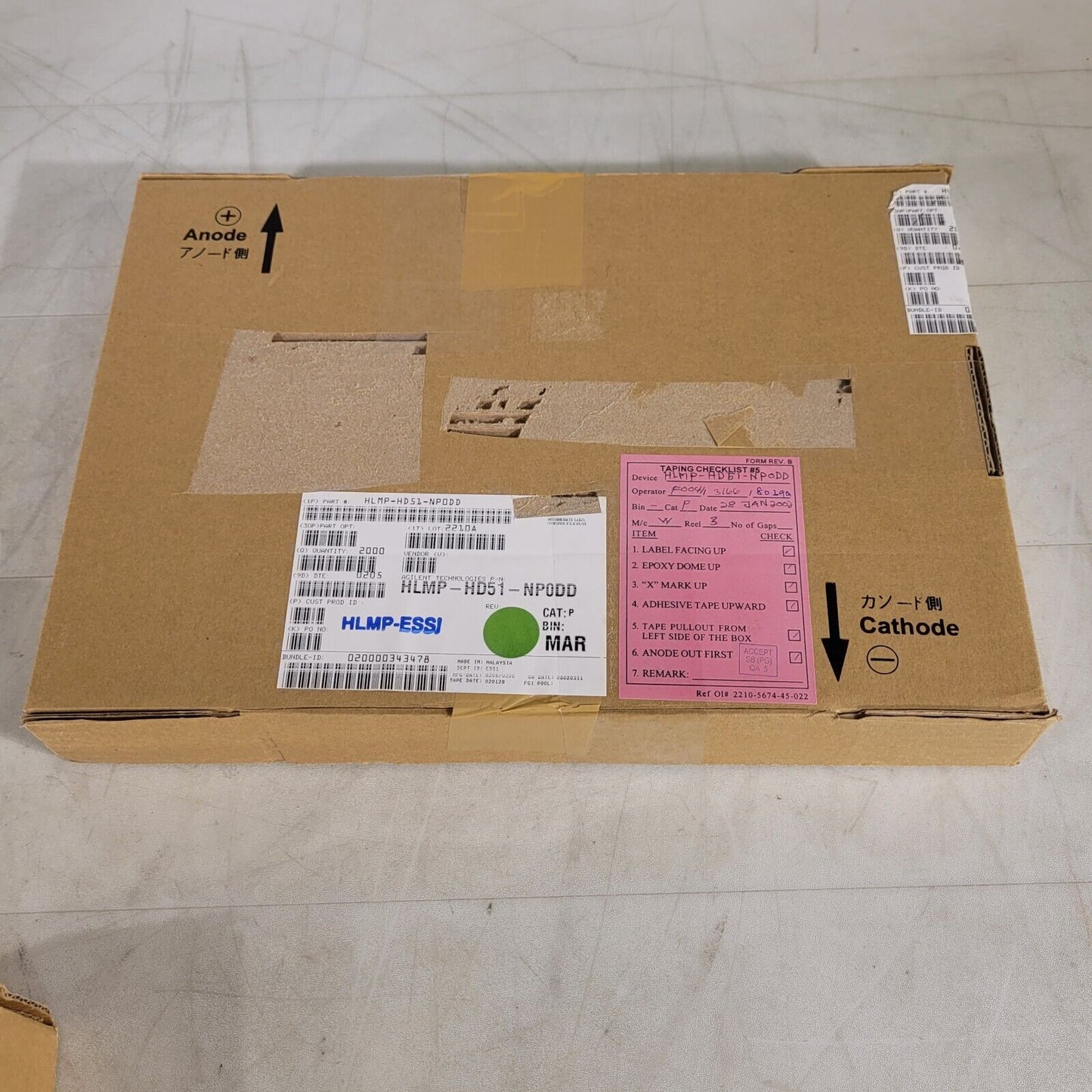 Agilent HLMP-HD51-NP0DD Pink LED Thru-Hole THT Lights *Price Per 10 LEDs*