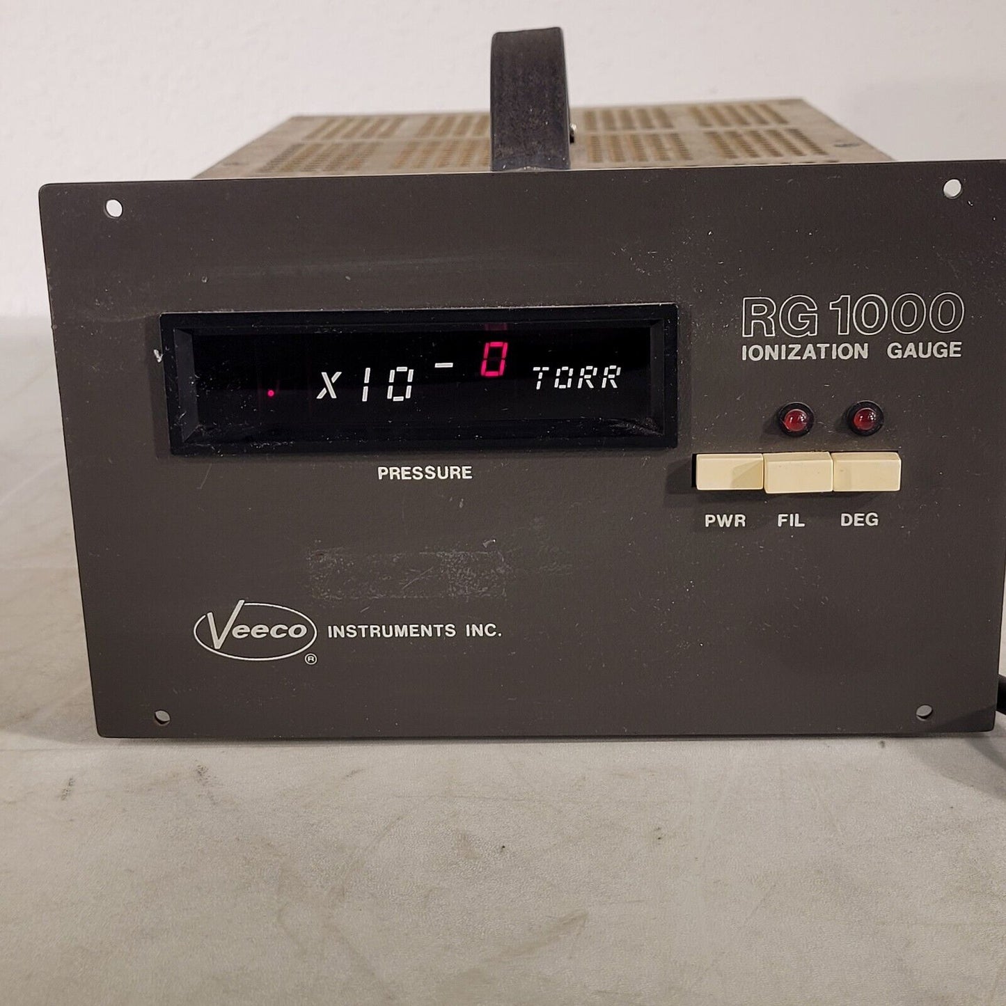 Veeco RG1000 Ionization Gauge Power Supply Controller High Vacuum