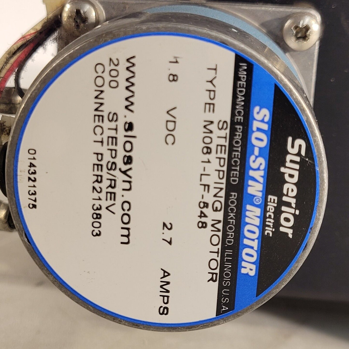 Peristaltic Fluid Pump With M061-LF-548 Slo-syn Motor From Elan 9000