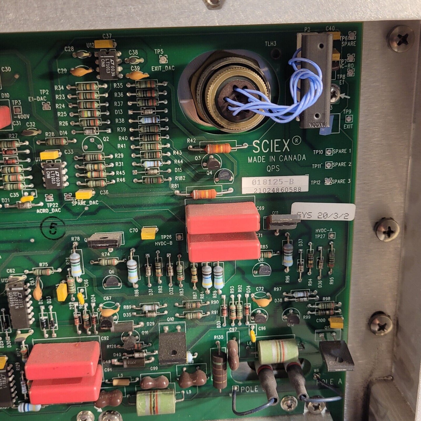 Main Chamber With Sciex 018125-B Board From Perkin Elmer Elan 9000 ICP Mass Spec