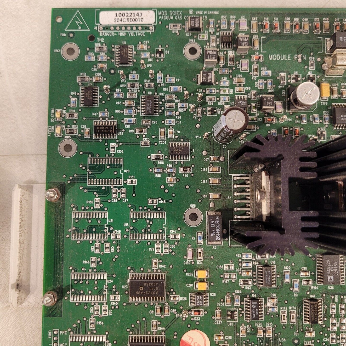 MDS Sciex 1002214J Vacuum Gas Controller Board From Perkin Elmer Elan 9000